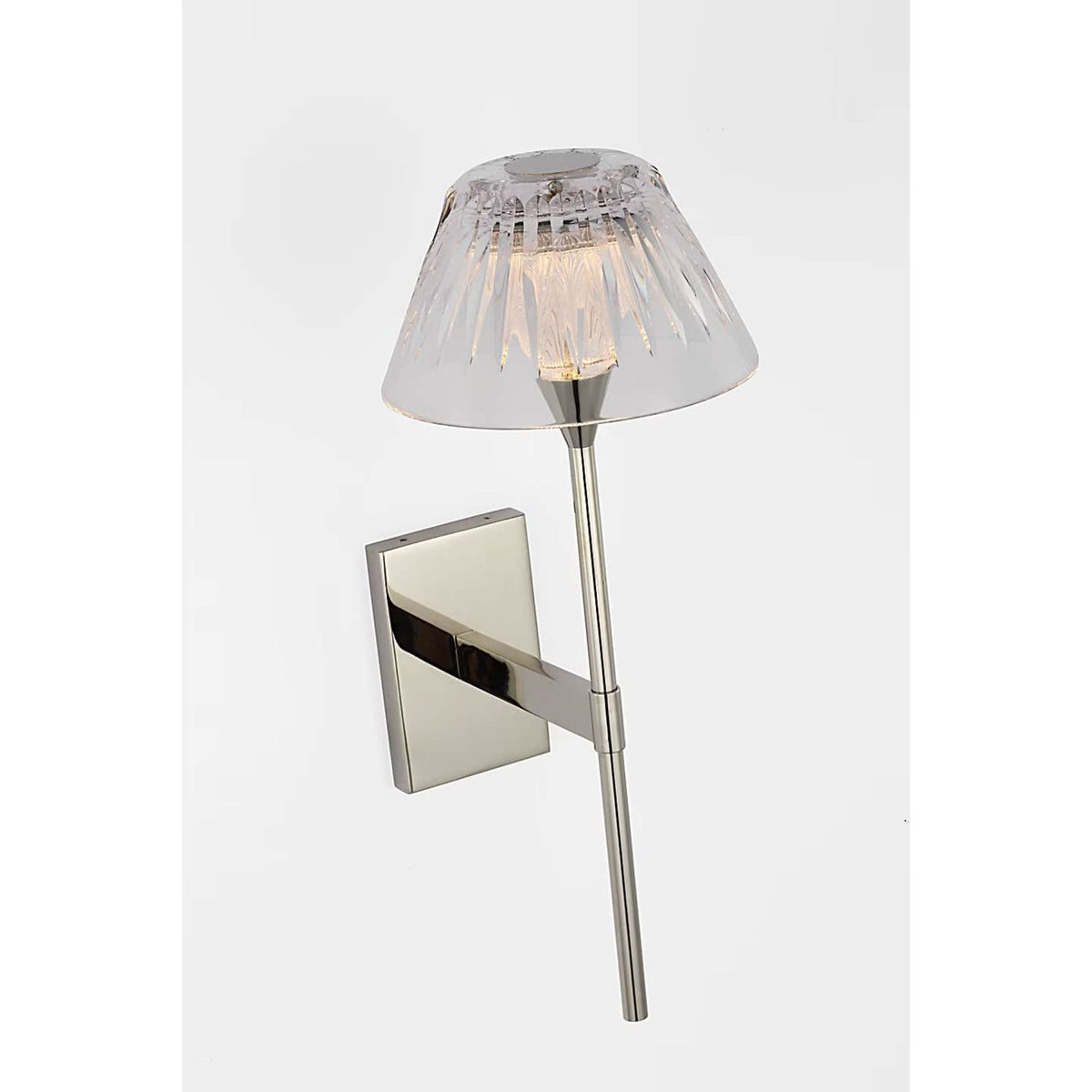 Waterford Blaze 14" Sconce in Polished Nickel with Clear Crystal W5.75" x H13.75" x E7.75"