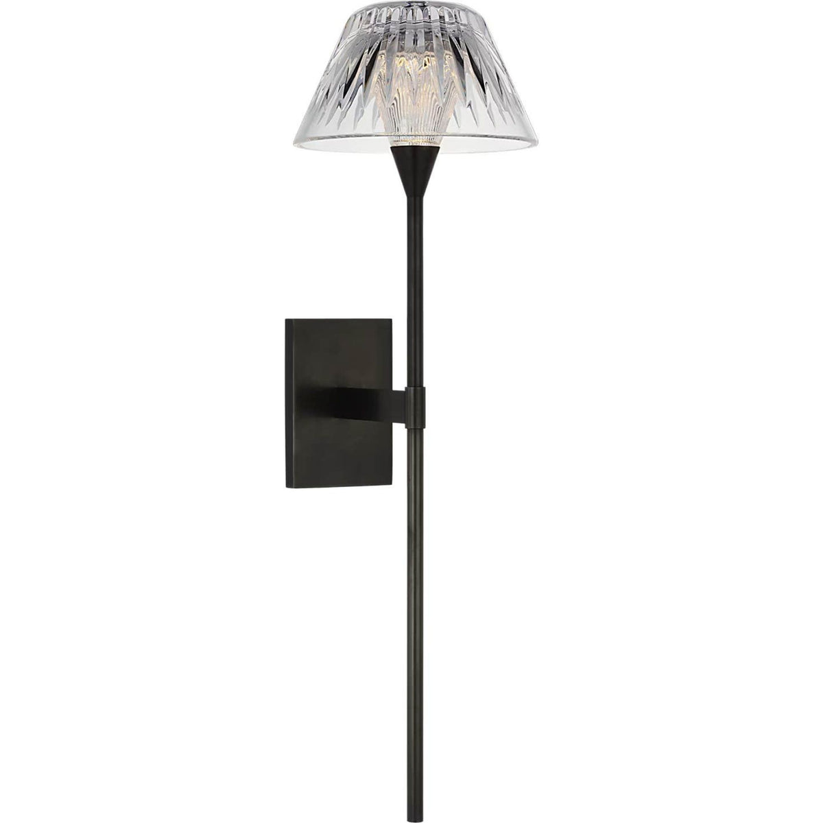 Waterford Blaze 19" Tail Sconce in Bronze with Clear Crystal W5.75" x H19" x E7.75"
