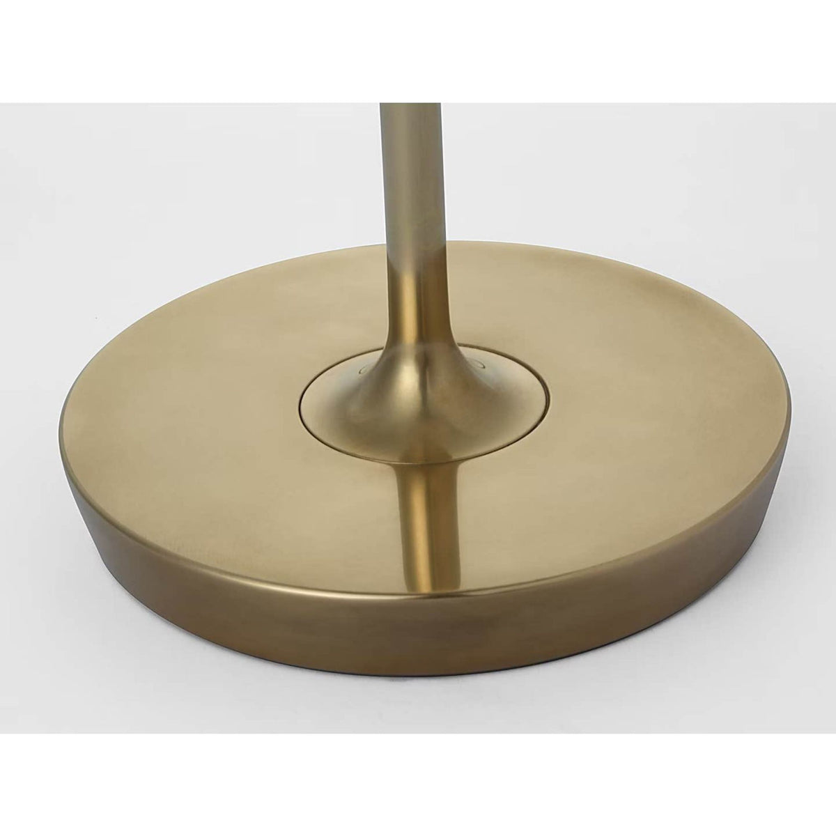 Waterford Blaze 12" Rechargeable Table Lamp in Natural Brass with Clear Crystal W5.75" x H11.75"