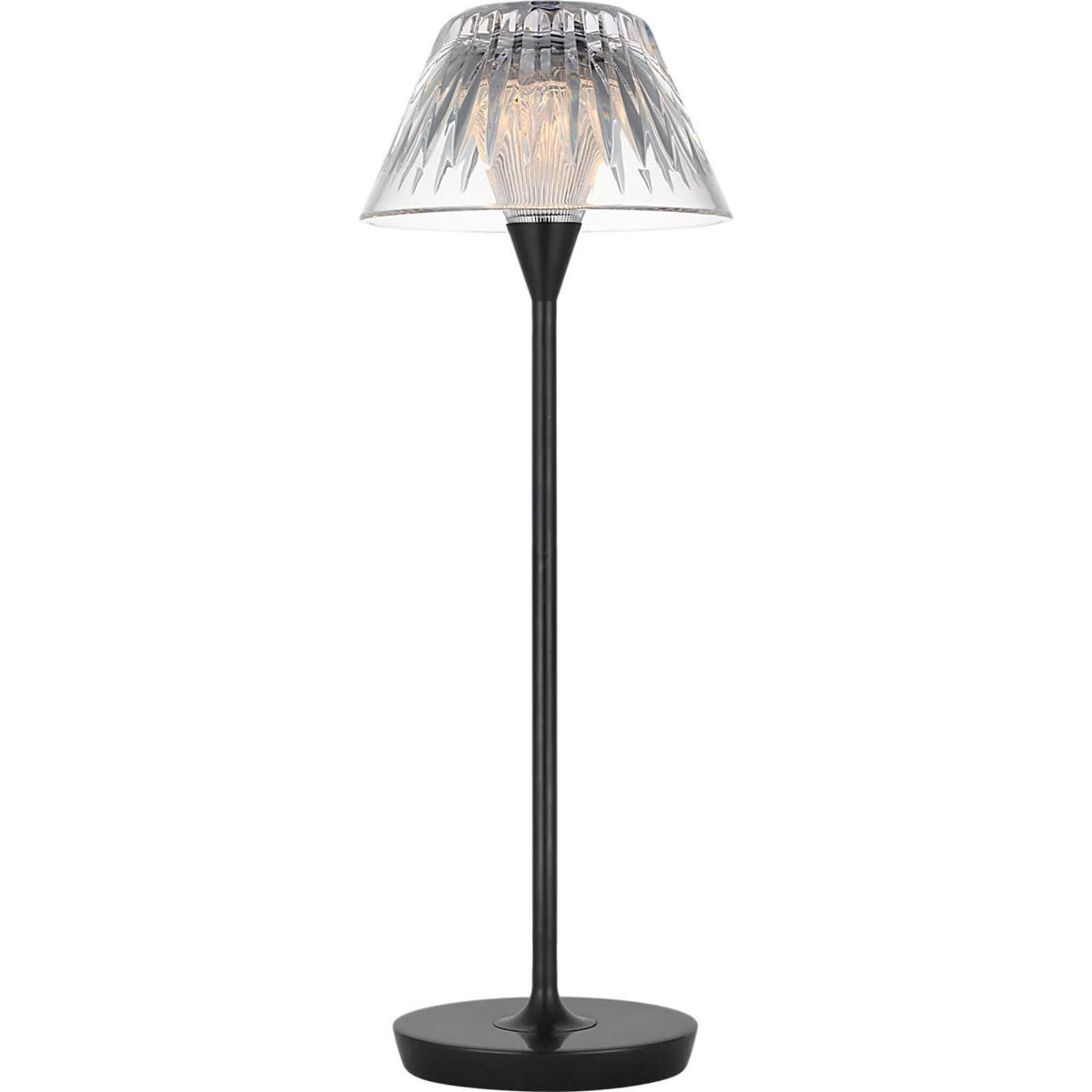 Waterford Blaze 16" Rechargeable Table Lamp in Bronze with Clear Crystal W5.75" x H16.25"