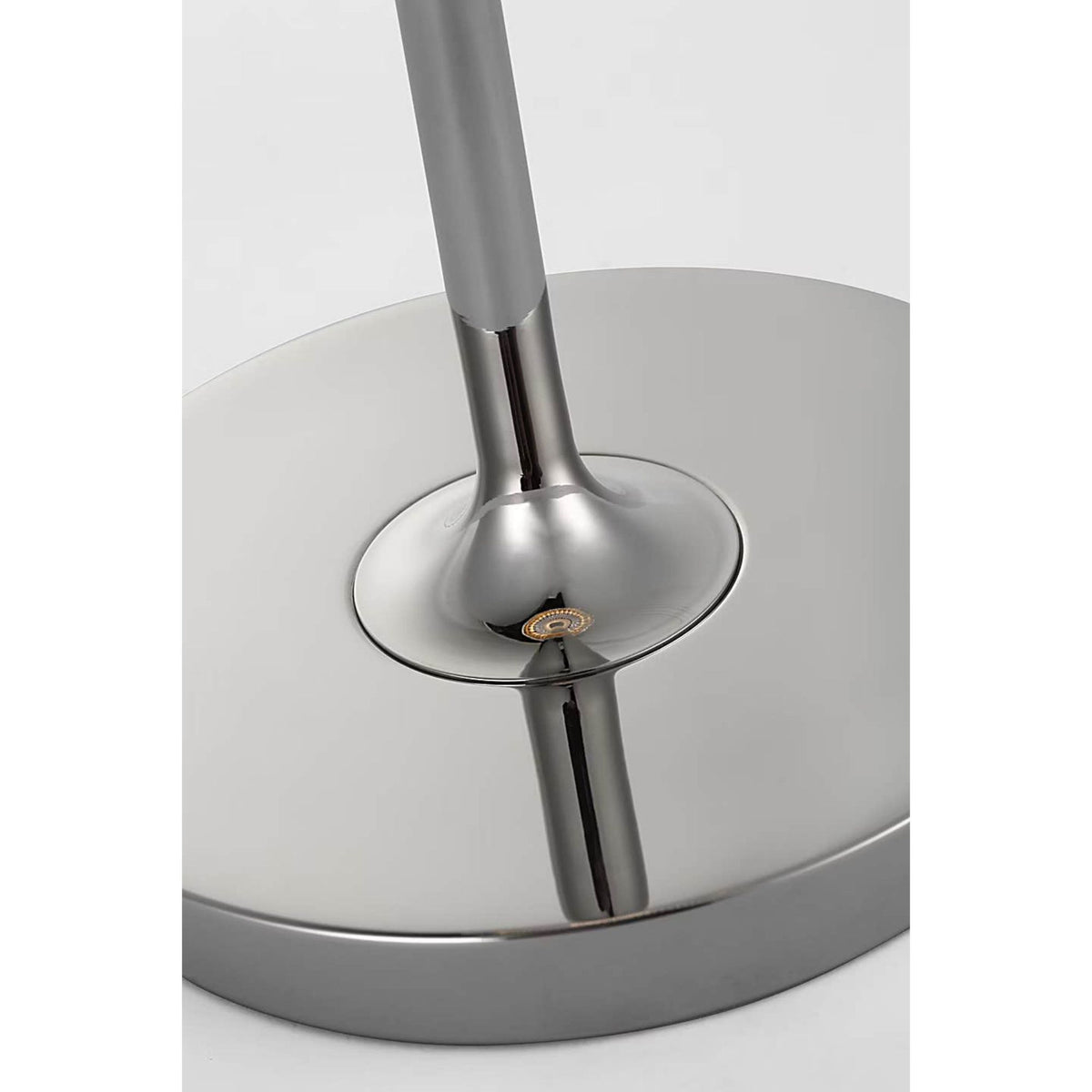 Waterford Blaze 16" Rechargeable Table Lamp in Polished Nickel with Clear Crystal W5.75" x H16.25"