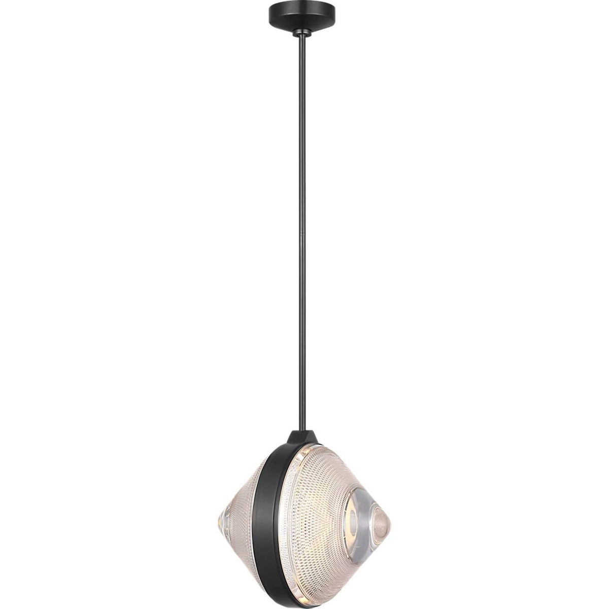 Waterford Copper Coast 15" Pendant in Bronze with Karo Cut Clear Crystal W15"