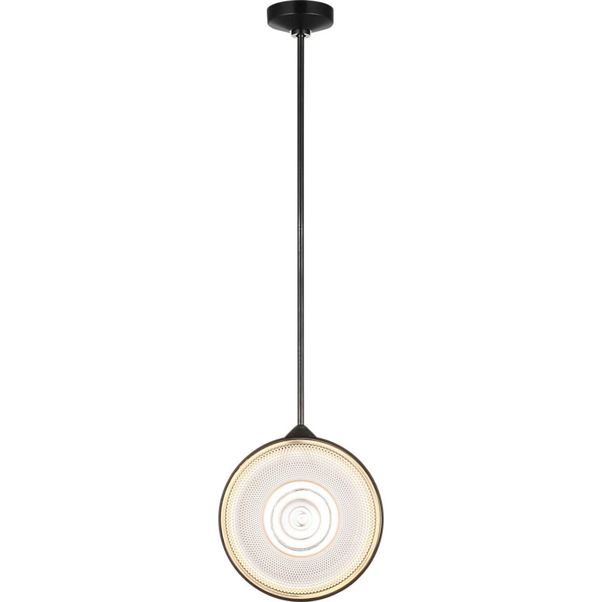 Waterford Copper Coast 15" Pendant in Bronze with Karo and Olive Cut Clear Crystal W15"