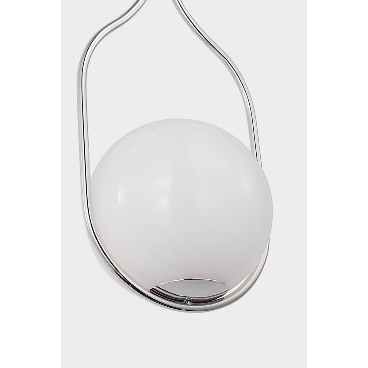 Windsor Smith Jodo 19" Single Sconce in Polished Nickel with White Glass W6.75" x H18.75" x E6.5"