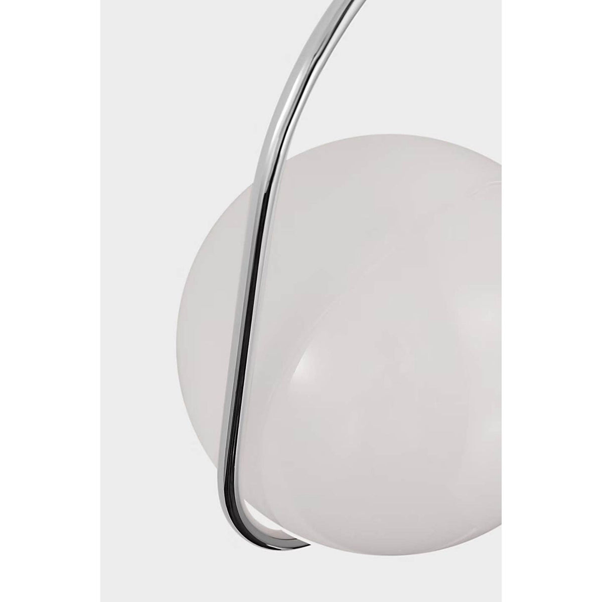 Windsor Smith Jodo 19" Single Sconce in Polished Nickel with White Glass W6.75" x H18.75" x E6.5"