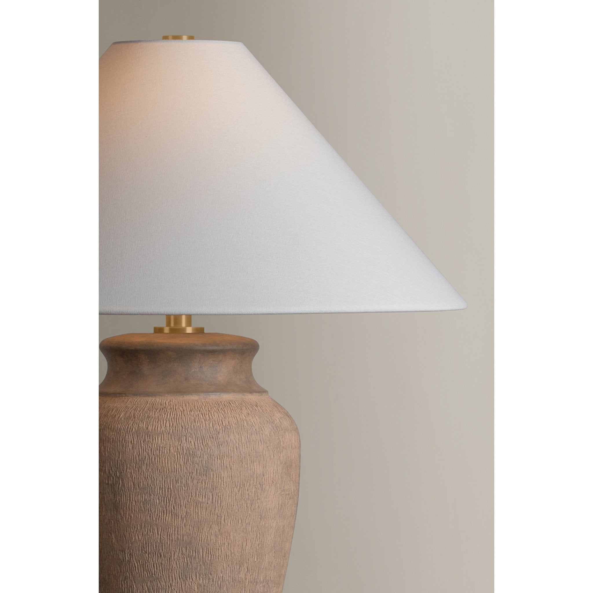 Vessel 1-Light Table Lamp in Patina Brass by Lauren Liess 22W x 28.5H