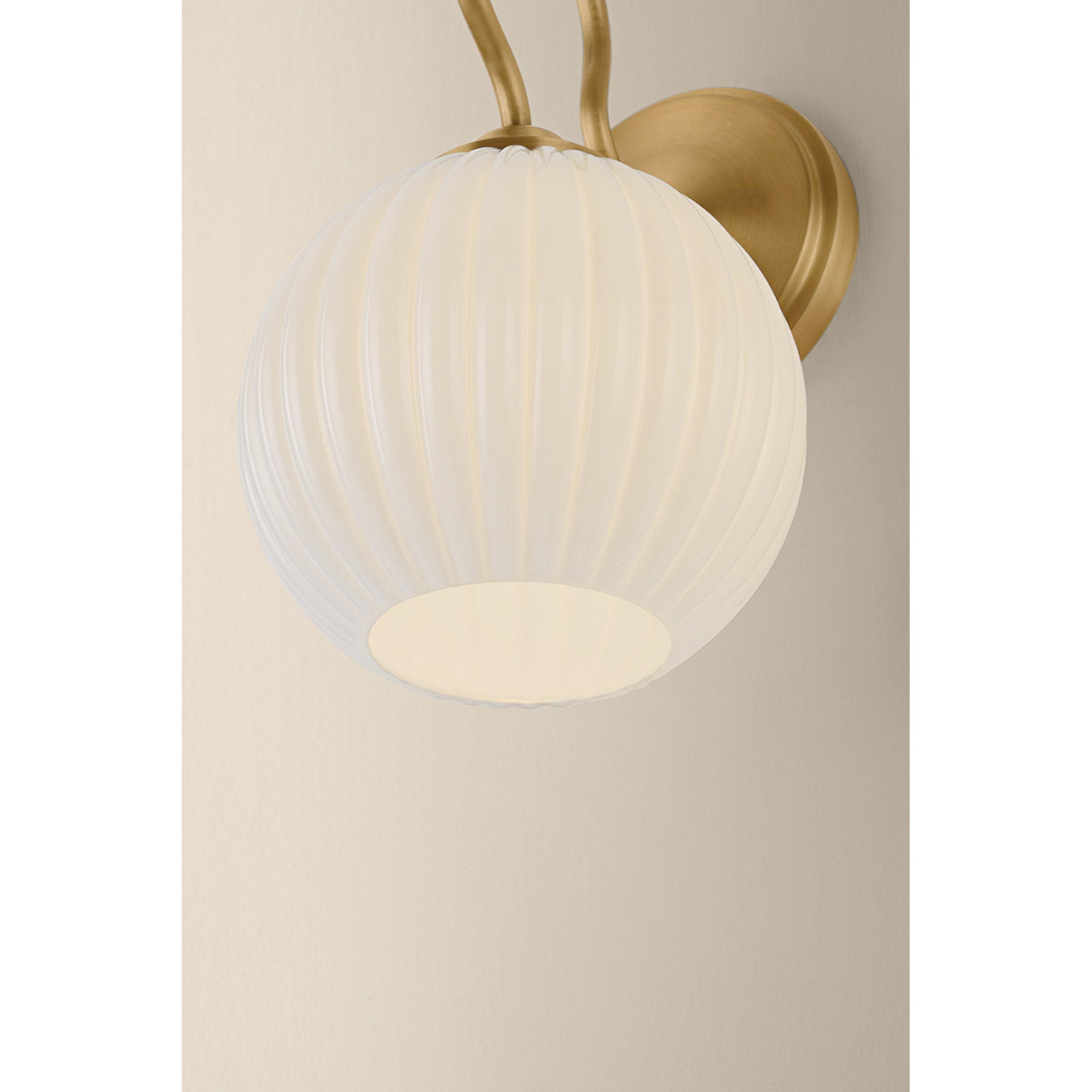 Vida 1-Light Wall Sconce in Patina Brass 7.75L x 6.5W x 11.25H