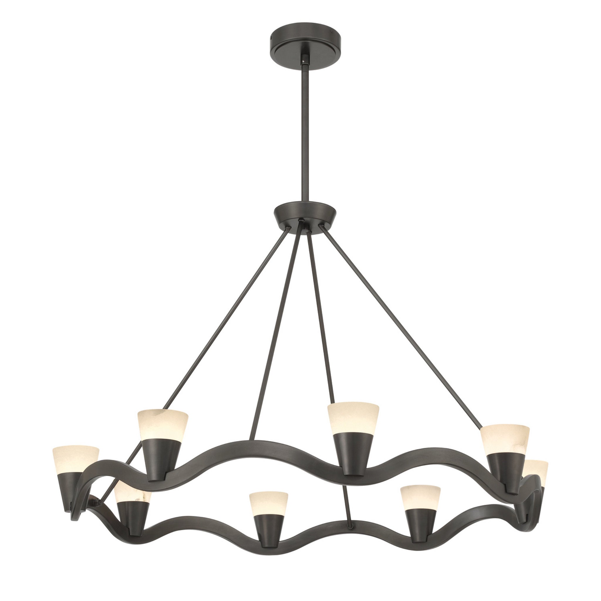 Vance 39'' Integrated LED Bronze Noir Chandelier Bronze 39"W x 26"H x 39"D