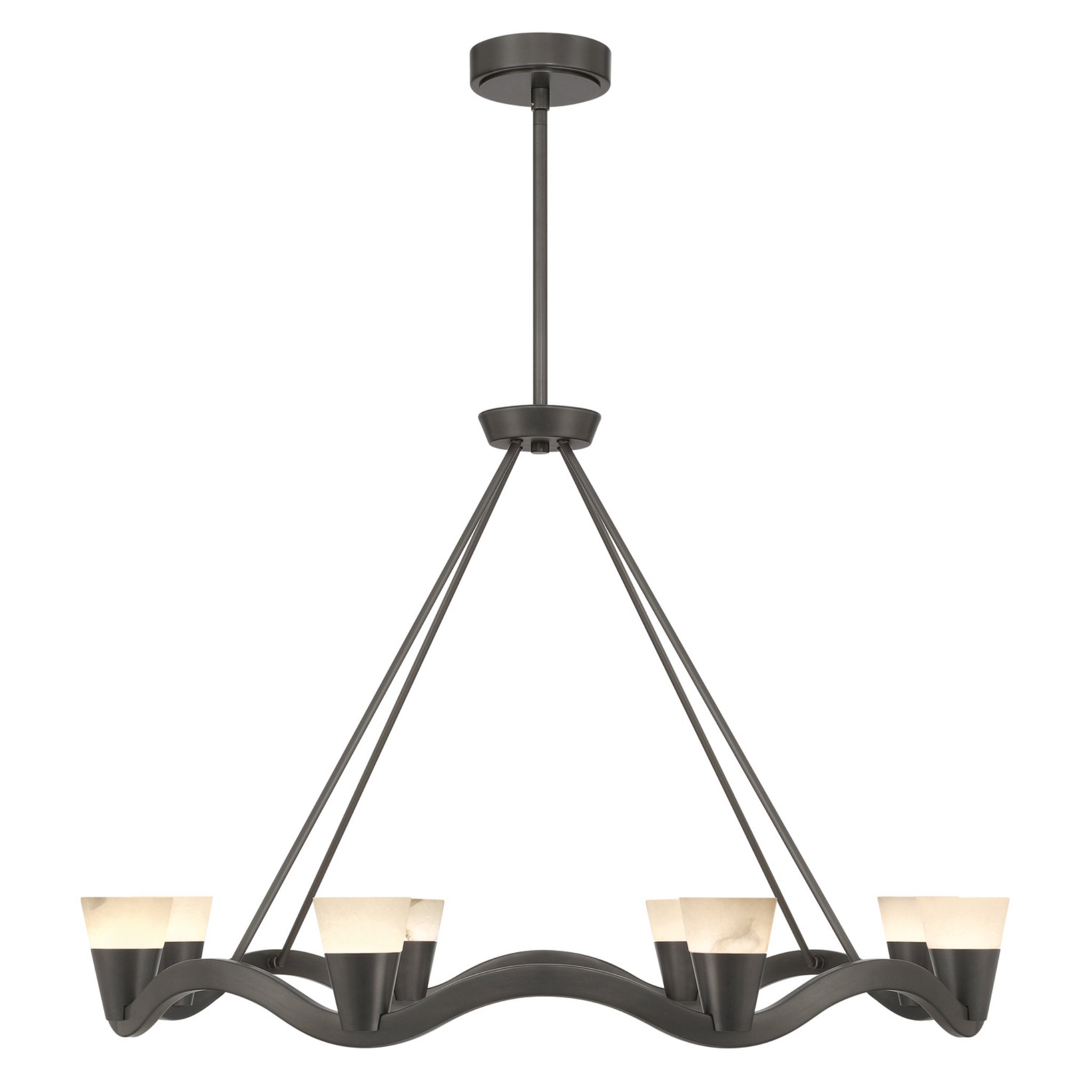 Vance 39'' Integrated LED Bronze Noir Chandelier Bronze 39"W x 26"H x 39"D