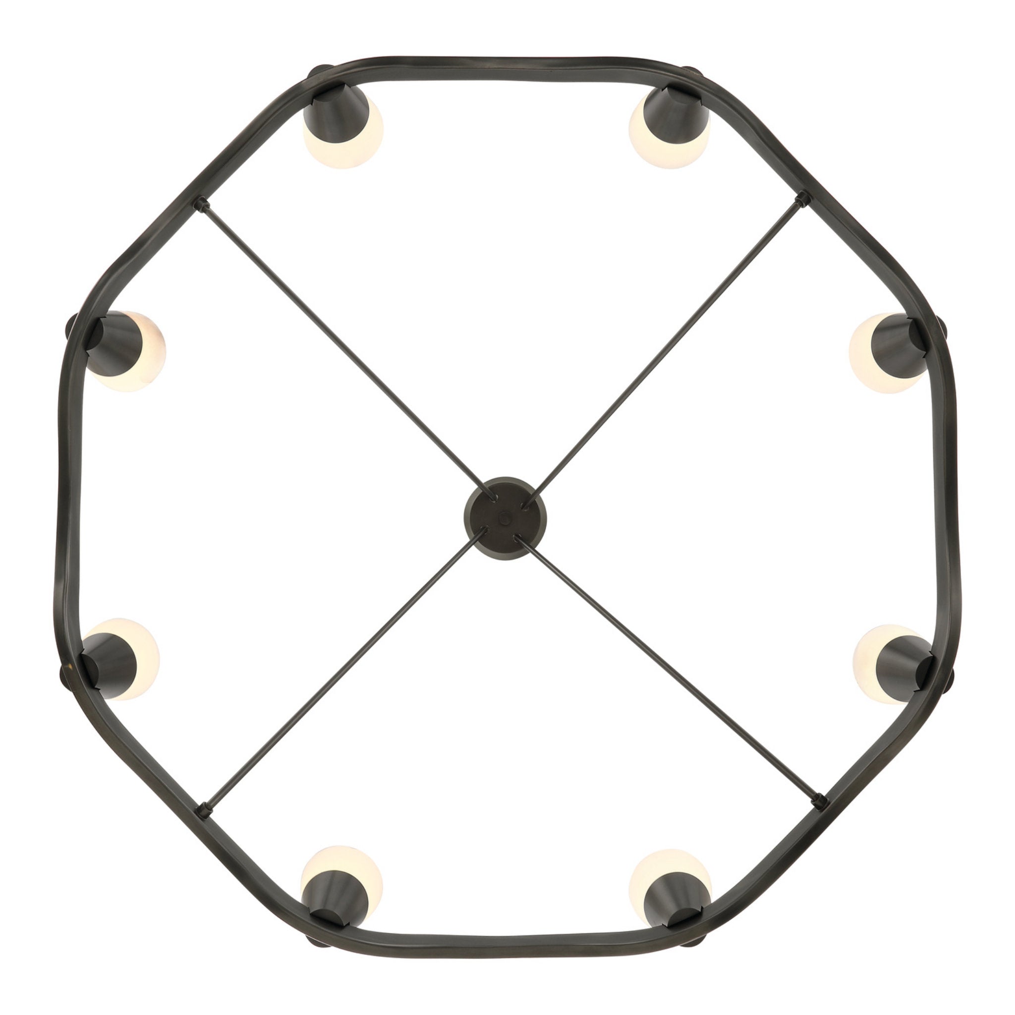 Vance 39'' Integrated LED Bronze Noir Chandelier Bronze 39"W x 26"H x 39"D