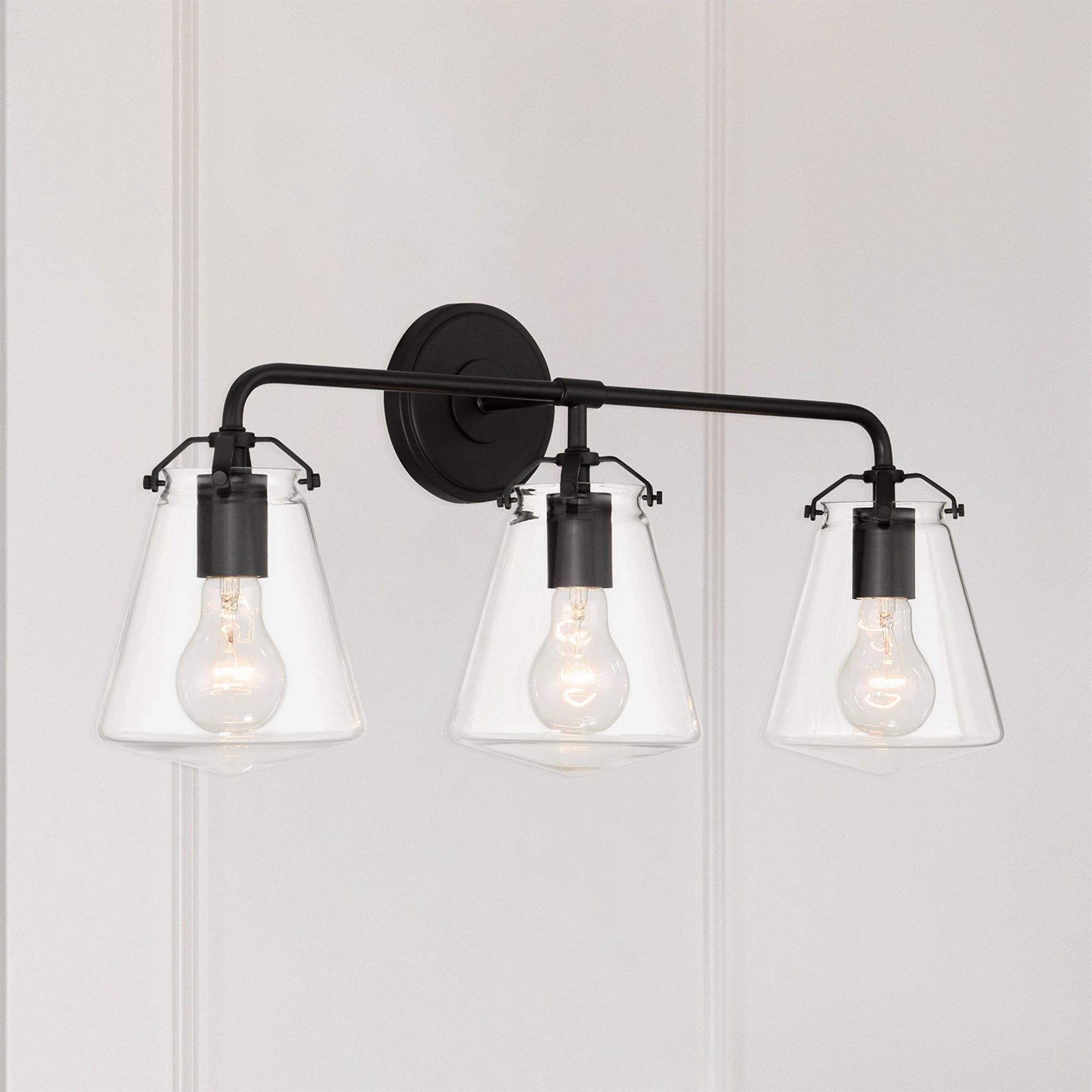 Voss 25'' Matte Black Bathroom Vanity Black 25"W x 11.25"H x 7.25"D