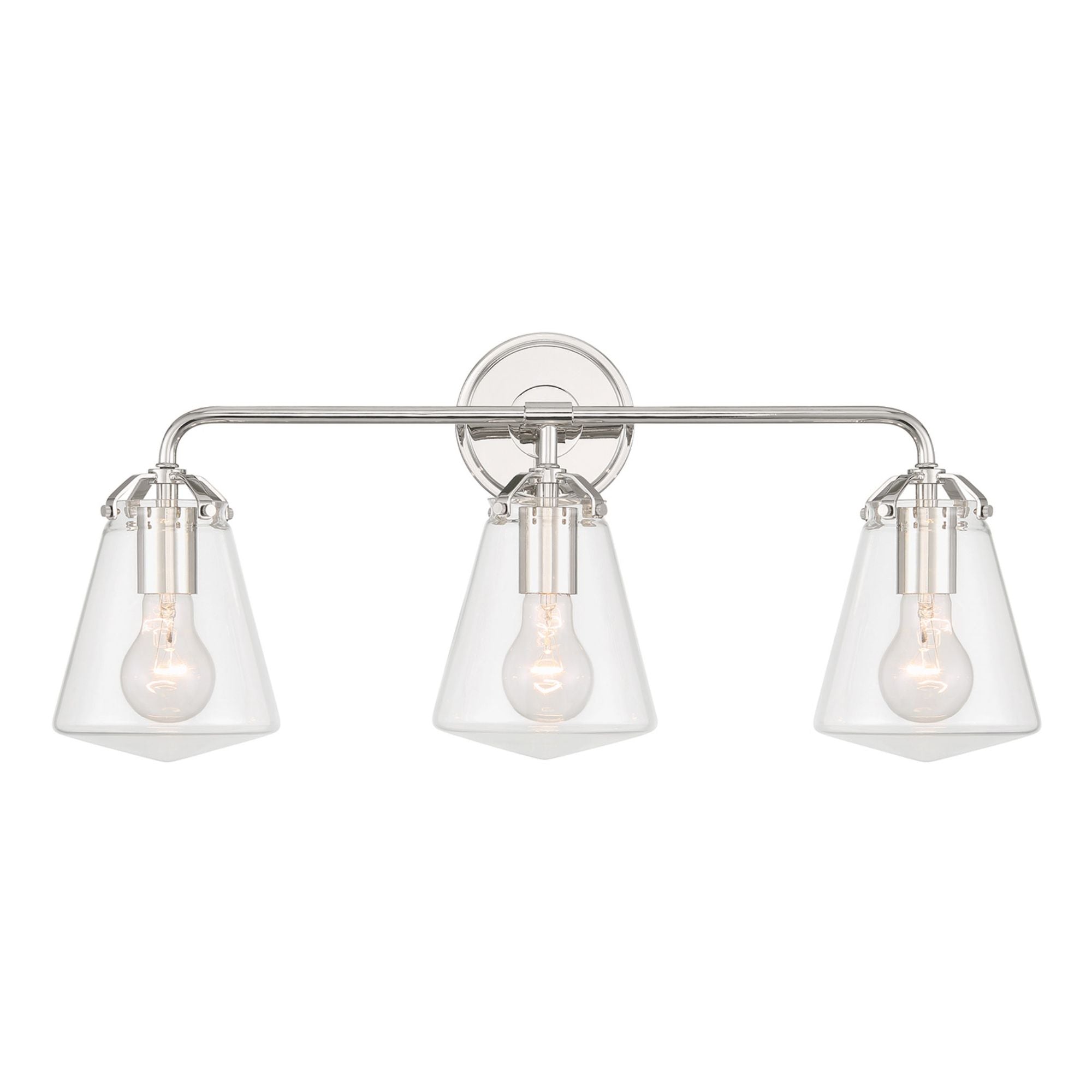 Voss 25'' Polished Nickel Bathroom Vanity Silver 25"W x 11.25"H x 7.25"D