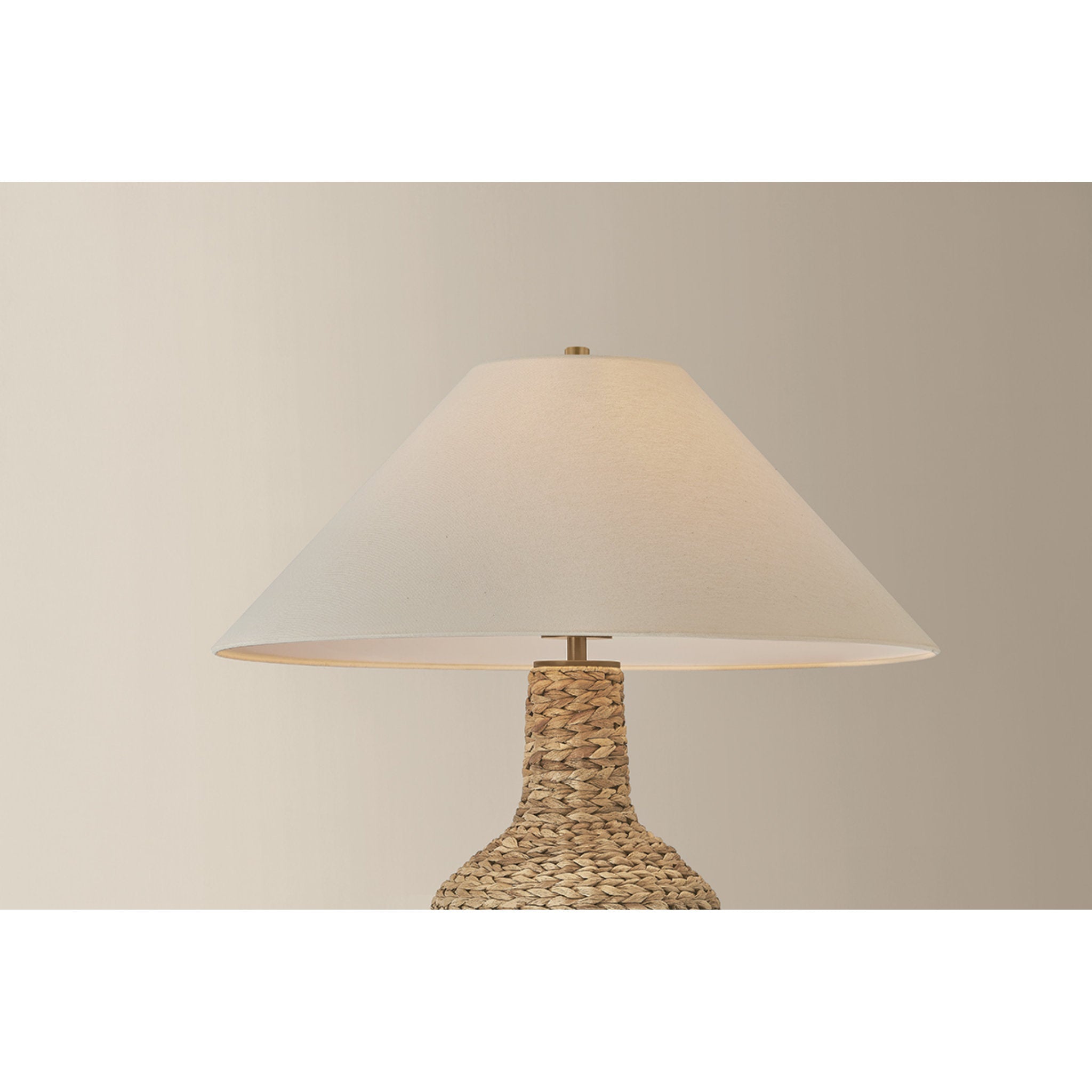 Walter 1-Light Floor Lamp in Patina Brass 28W x 67.5H