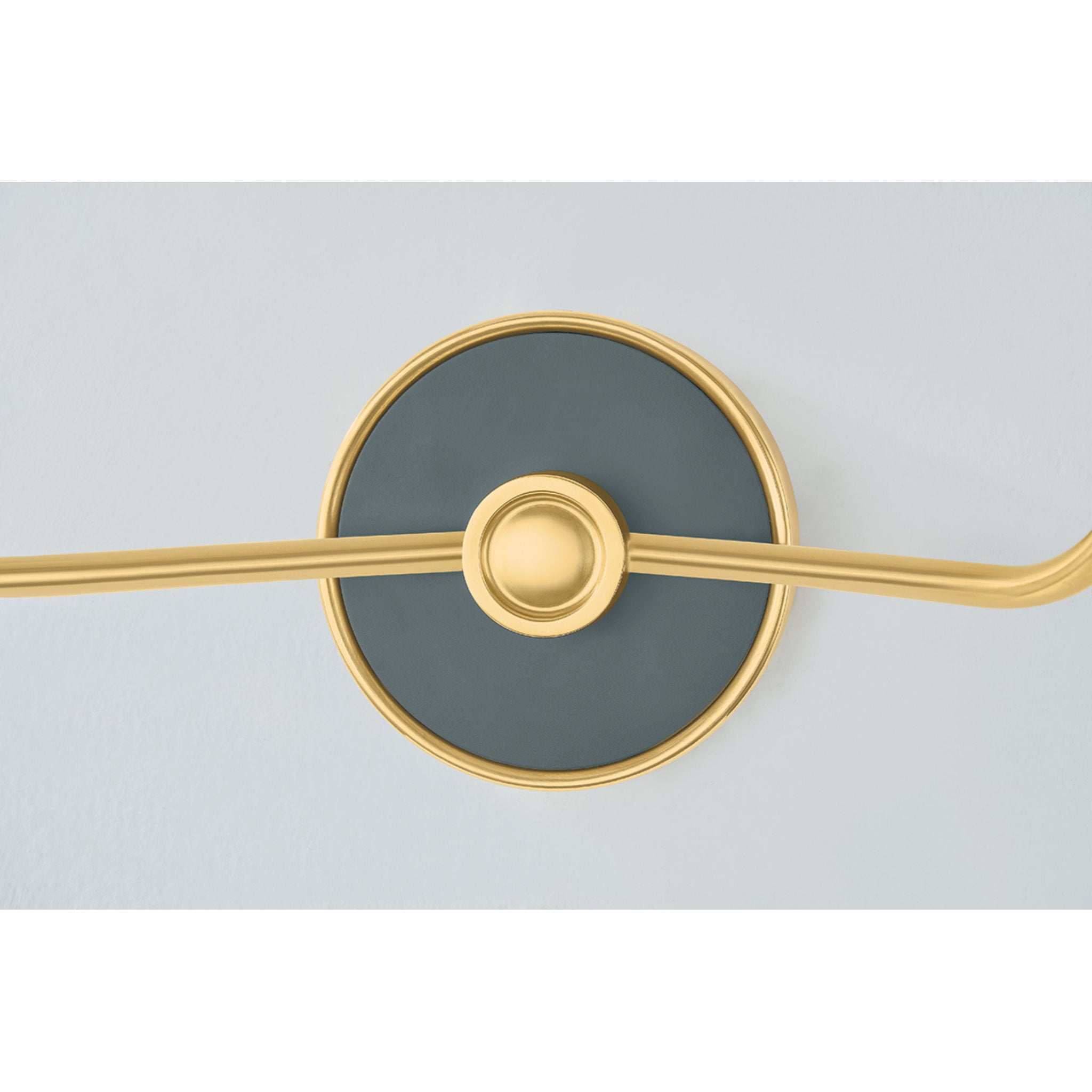 Wedgewood 2-Light Wall Sconce in Aged Brass by Mark D. Sikes 19W x 16H (Soft Studio Green)