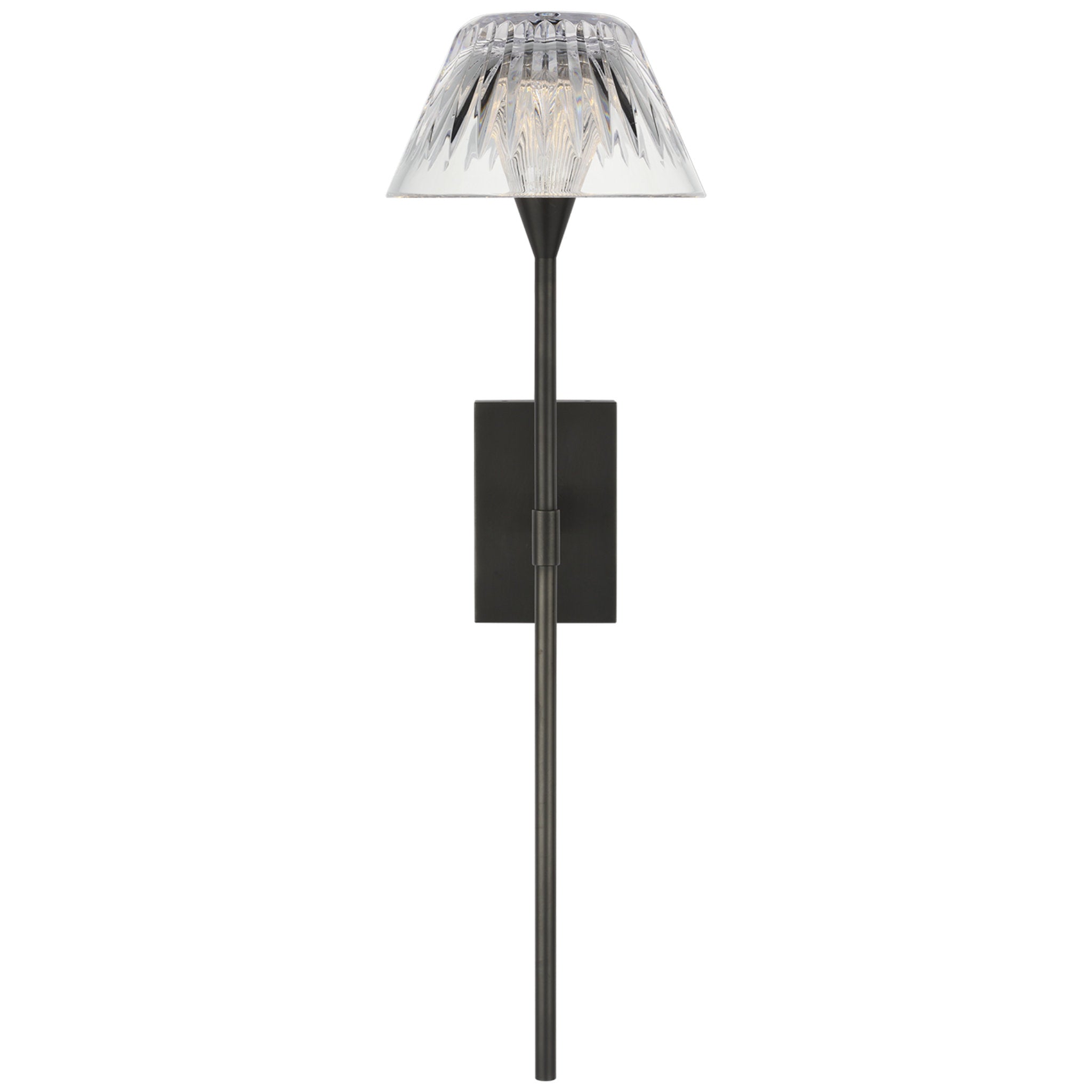 Waterford Blaze 19" Tail Sconce in Bronze with Clear Crystal Wall Light W5.75" x H19"