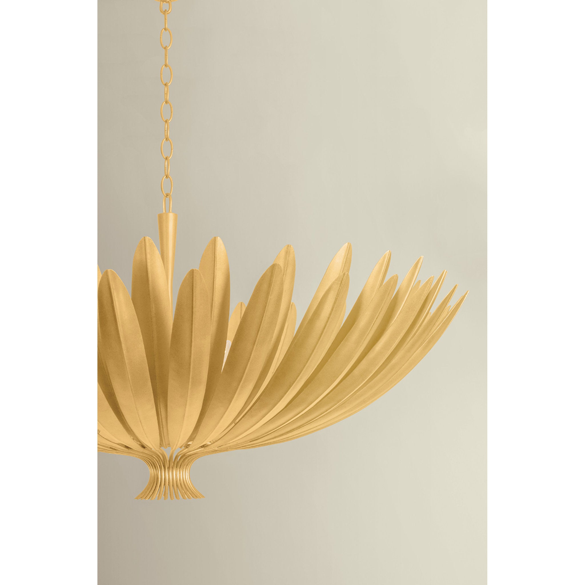 Whitfield 12-Light Chandelier in Vintage Gold Leaf 48W x 24H