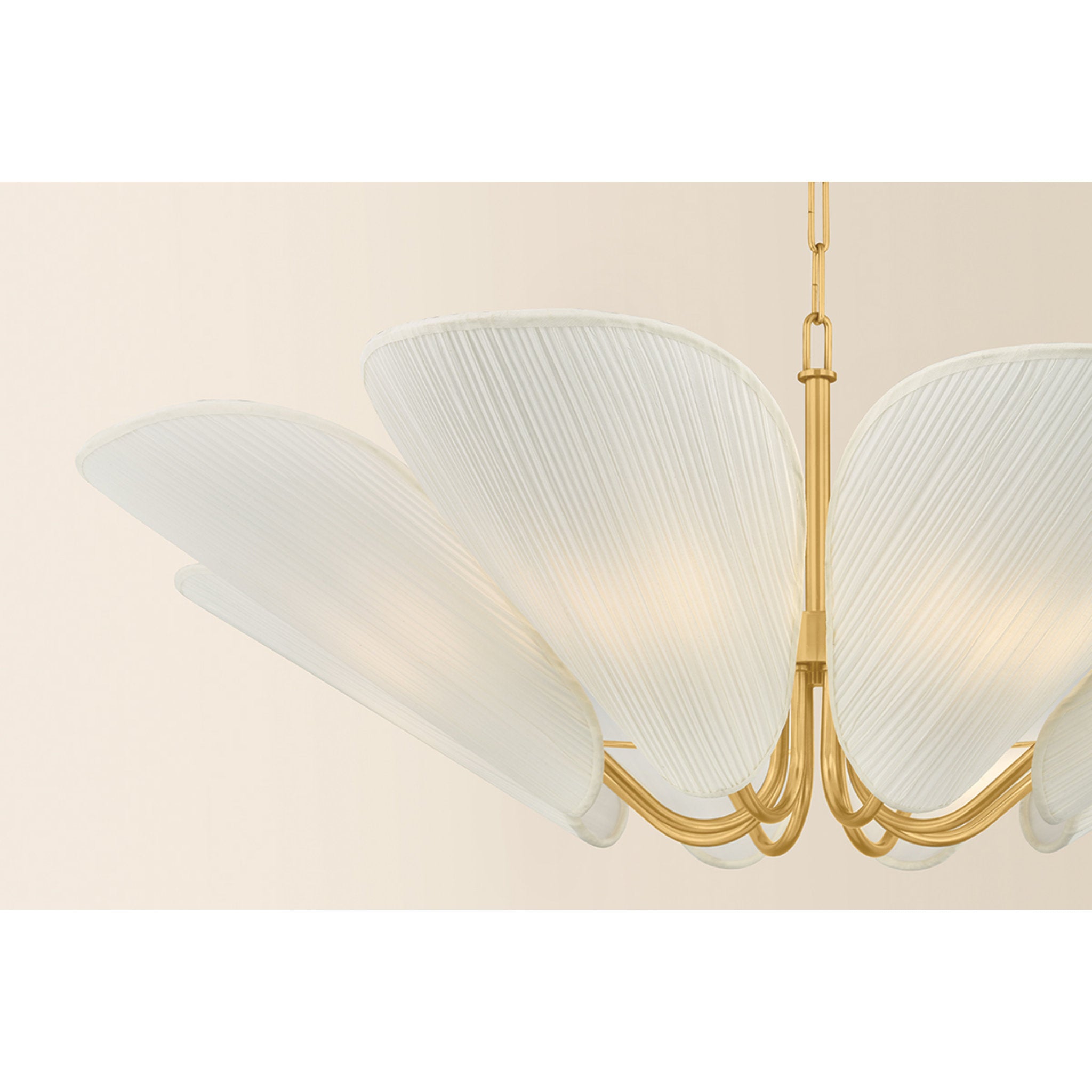 Winifred 8-Light Chandelier in Aged Brass 36.25W x 13.5H