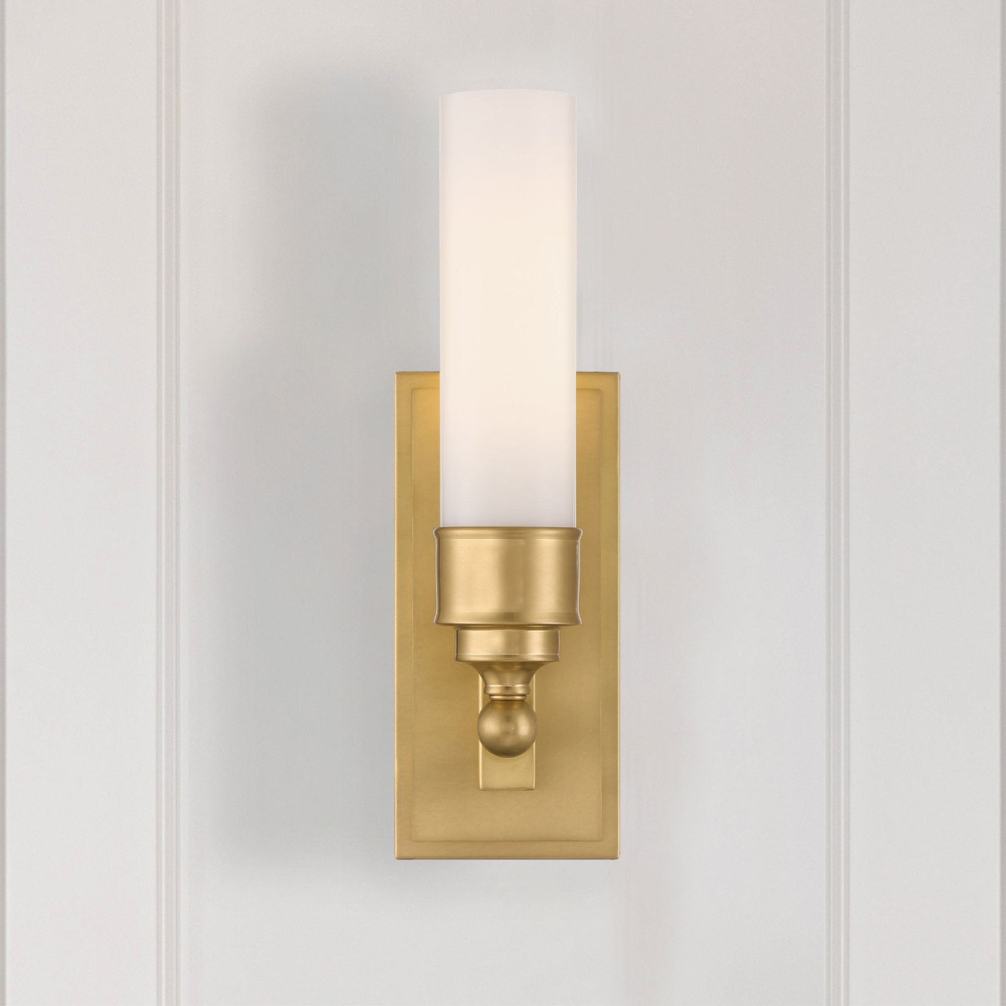 Wilcox 4.75'' LED Aged Brass Sconce Gold 4.75"W x 15.25"H x 5"D