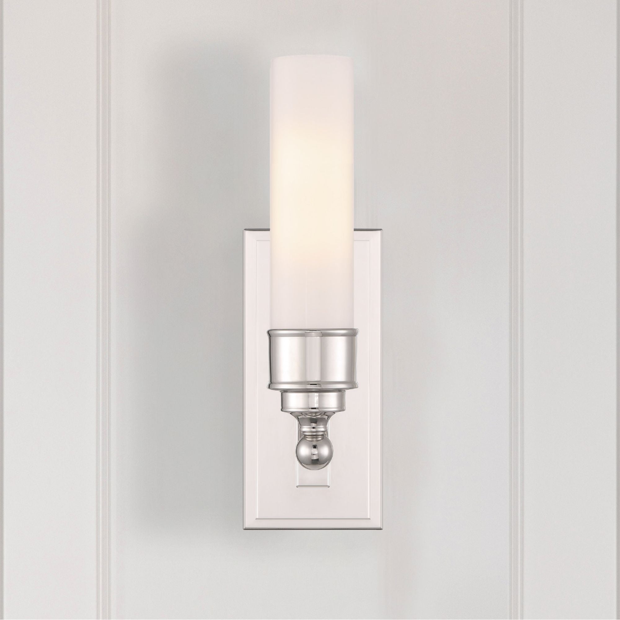 Wilcox 4.75'' LED Polished Nickel Sconce Silver 4.75"W x 15.25"H x 5"D