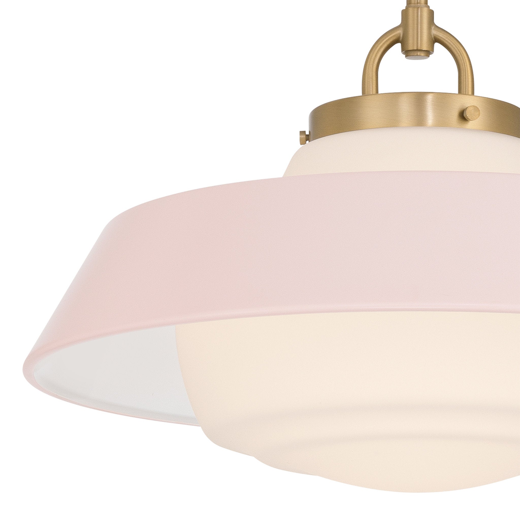 Xander 16'' Vibrant Gold + Blush Pendant Pink 16"W x 10"H x 16"D