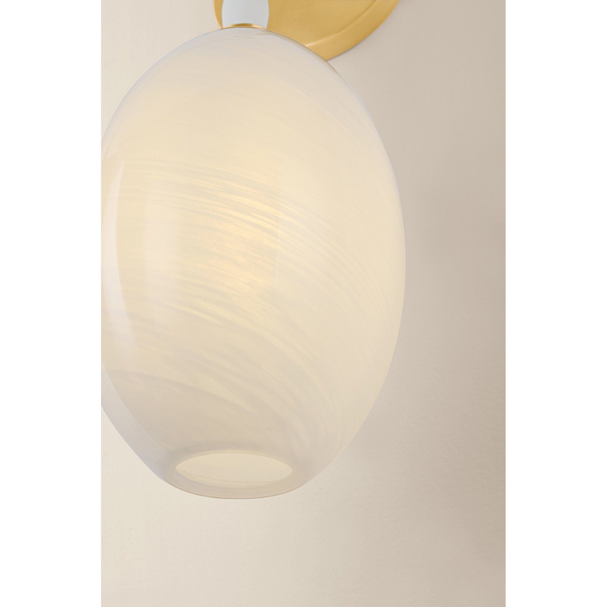Yolanda 1-Light Wall Sconce in Aged Brass 6.25L x 5.5W x 15.25H
