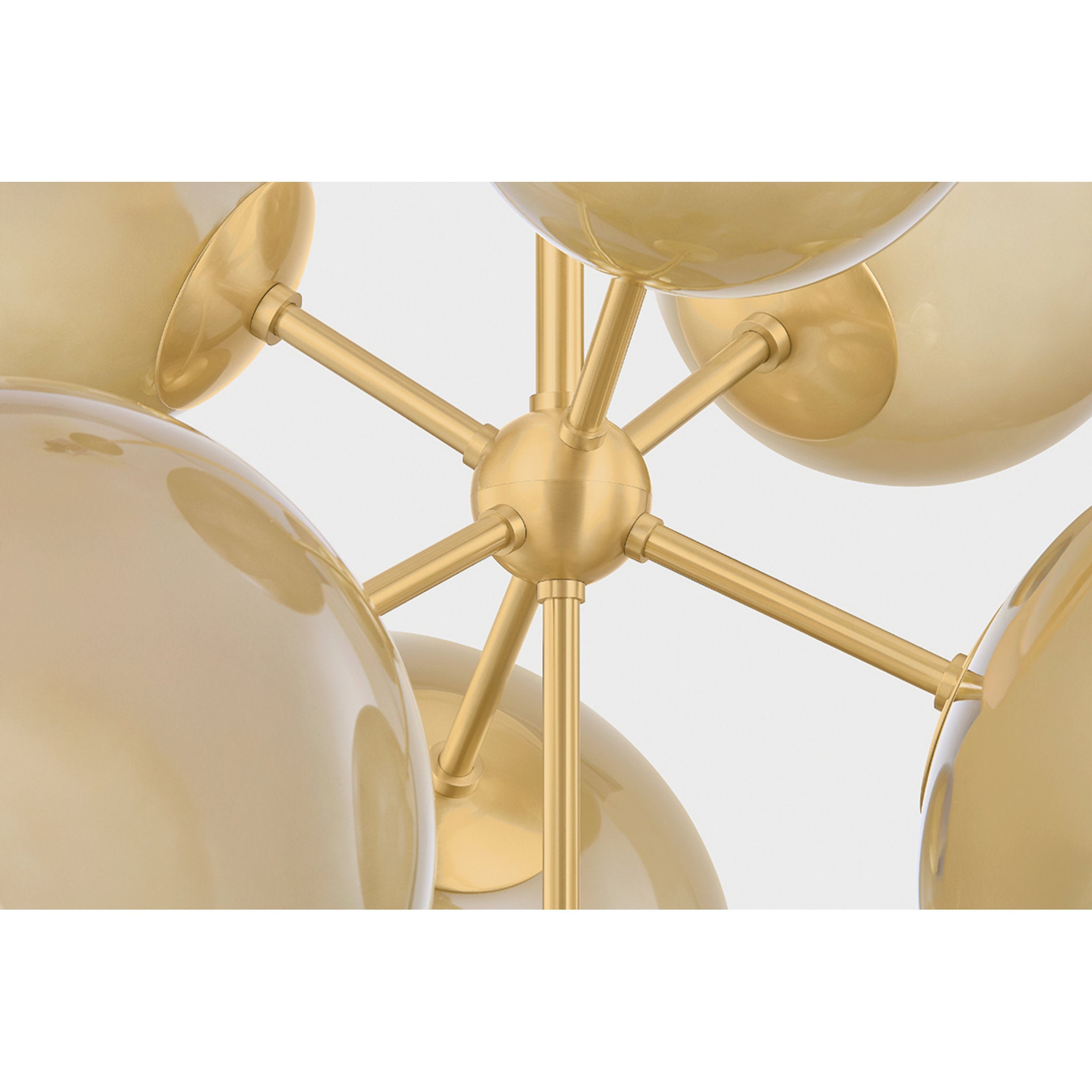 Zaley 7-Light Chandelier in Aged Brass 28W x 23H