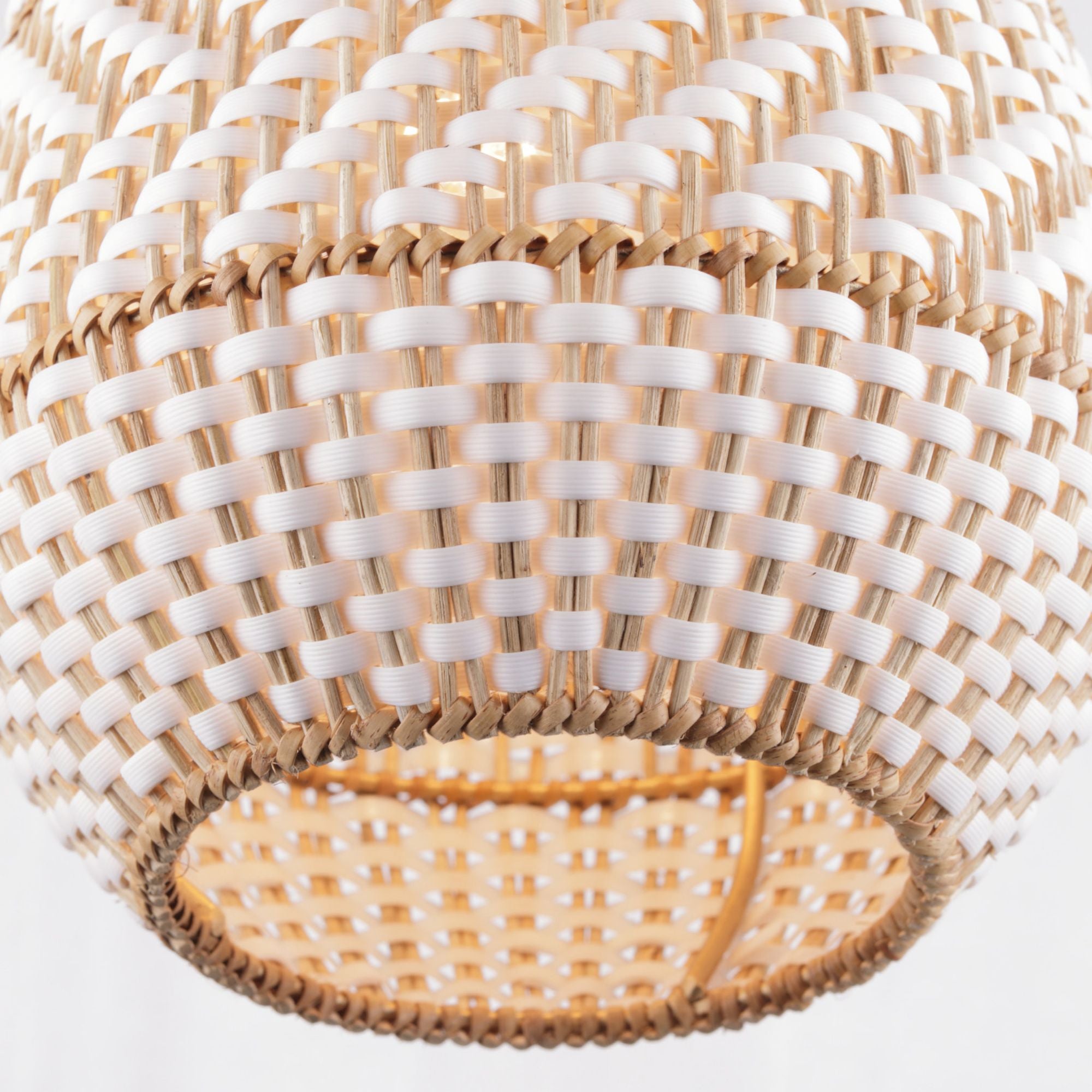 Zanzibar 10'' Soft Gold Pendant Tan 10"W x 14"H x 10"D