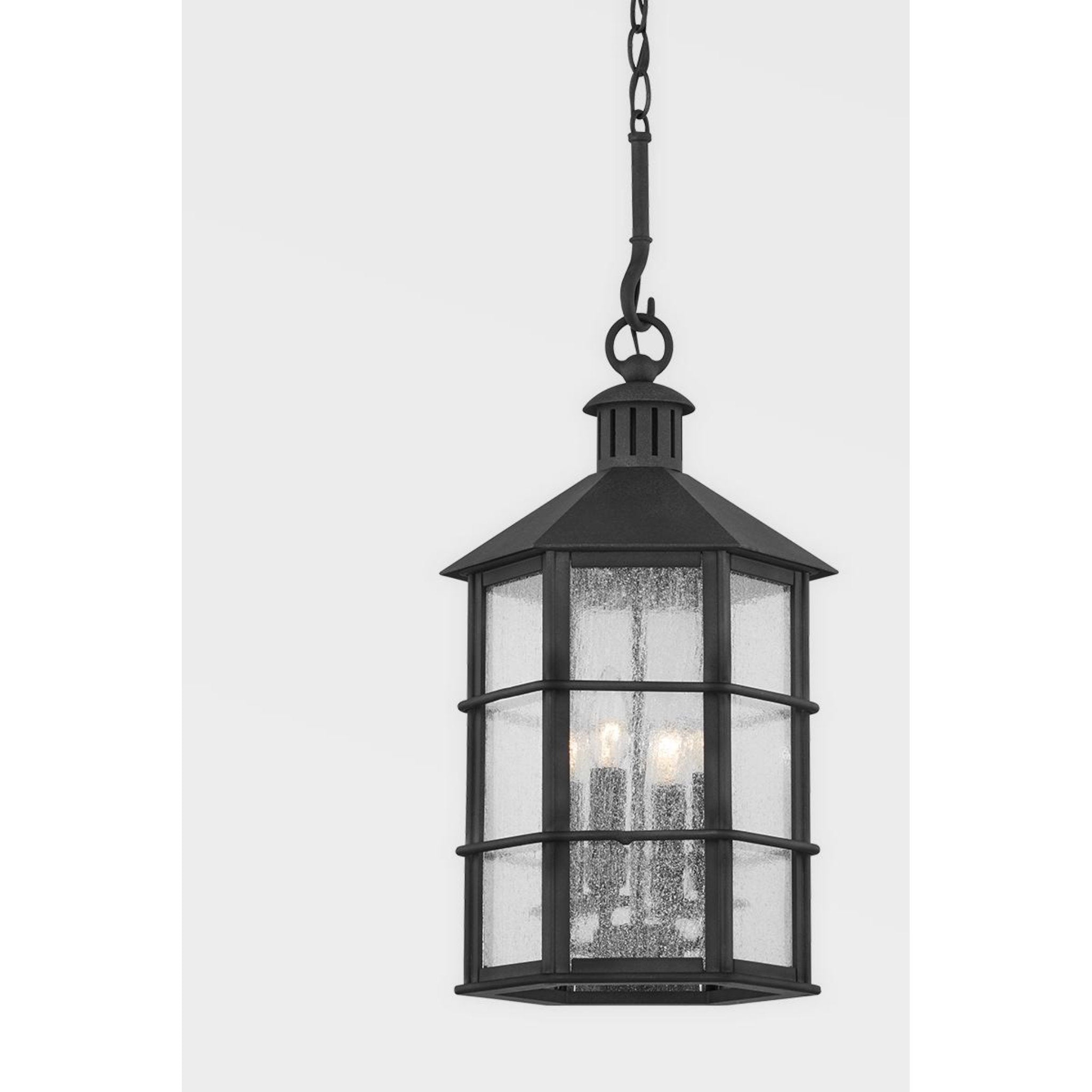 Lake County 4-Light Exterior Wall Sconce in French Iron by Mark D. Sikes 11.5W x 21H
