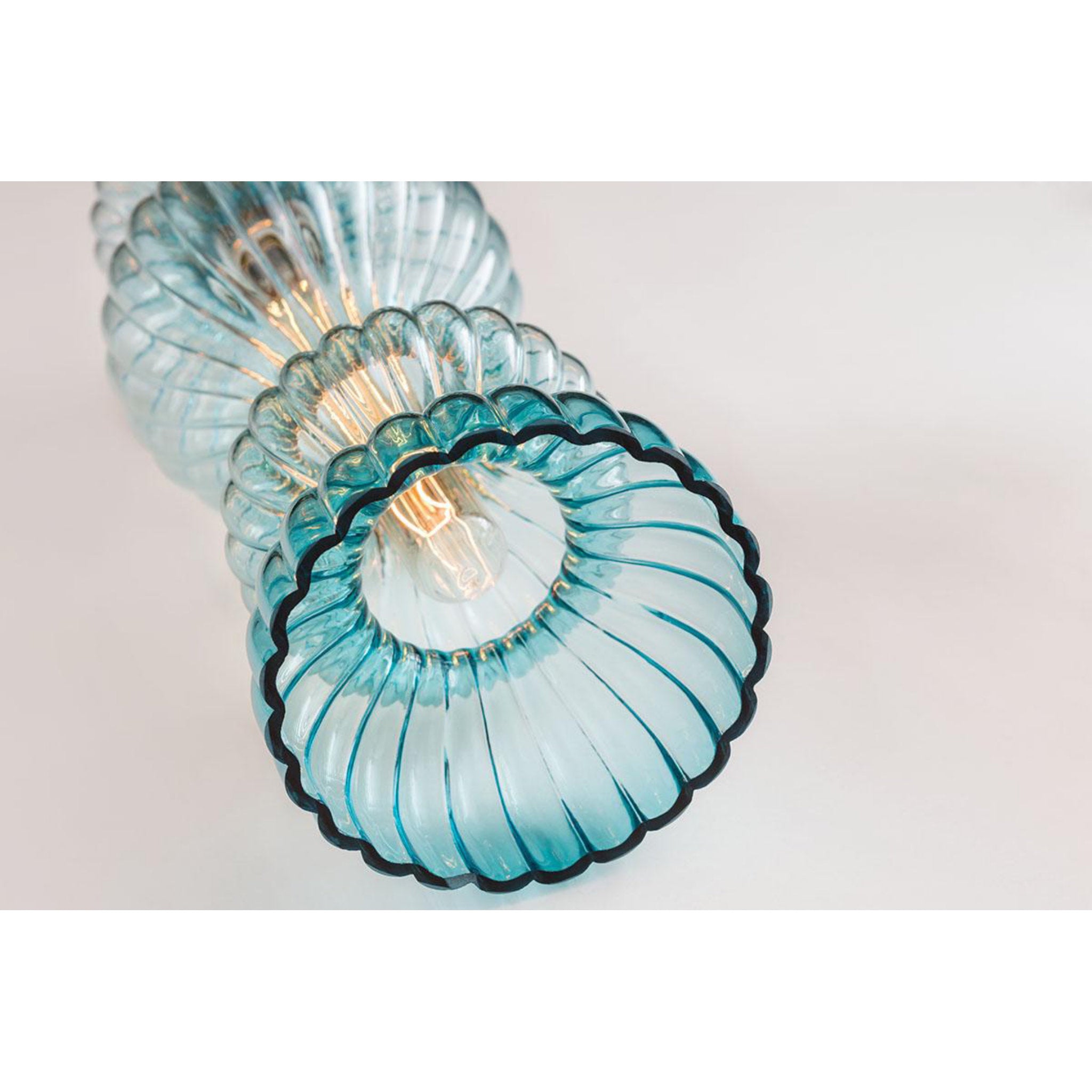 Pomfret 1-Light Pendant in Aged Brass 6L x 6W x 20.5H