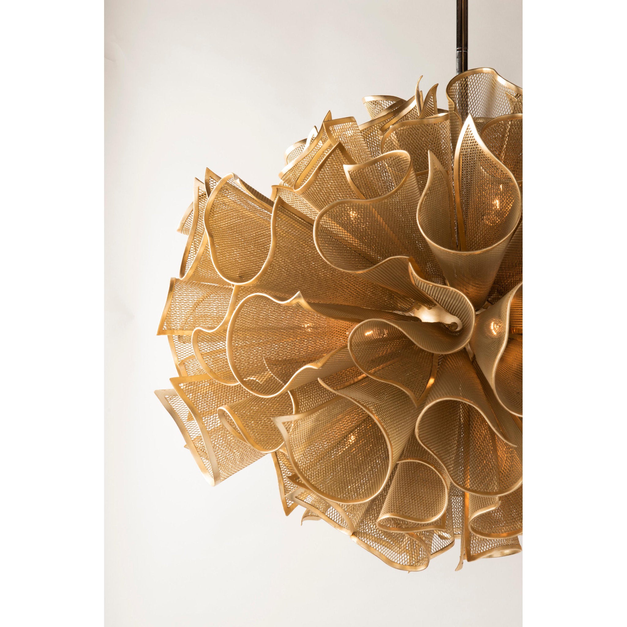 Pulse 5-Light Semi Flush in Gold Leaf 23.25L x 23.25W x 12.5H