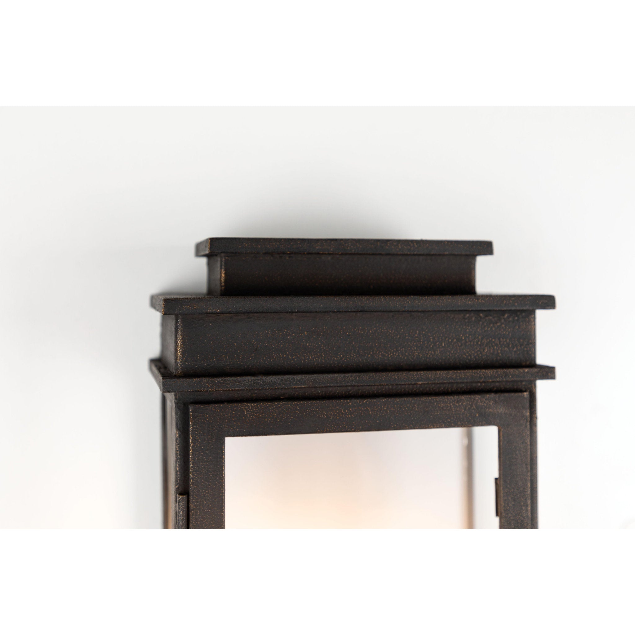 Vintage Wall Sconce 3-Light Outdoor LED in Vintage Bronze 11L x 11W x 24H