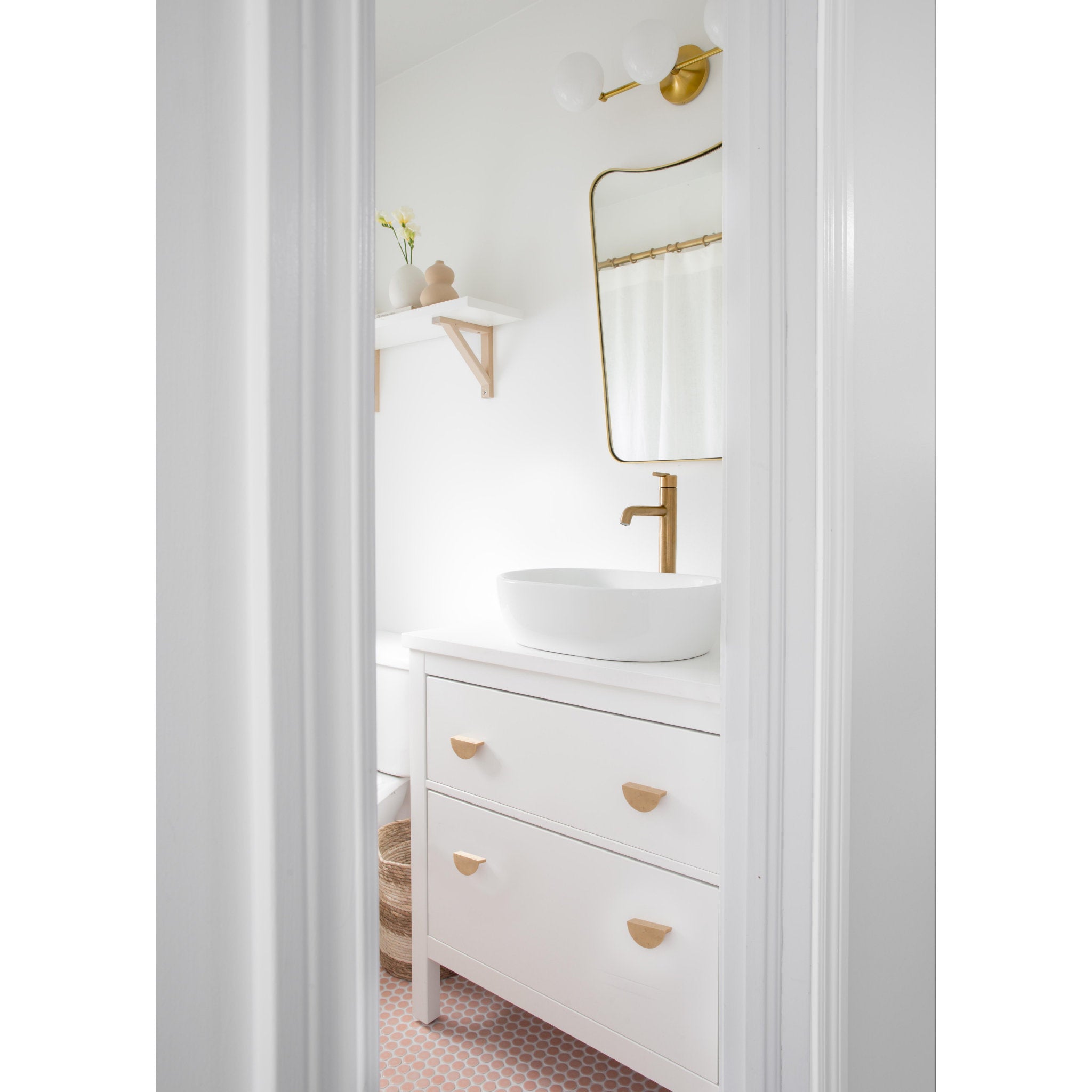 Fleming 3-Light Bath and Vanity in Aged Brass 20.75W x 5H