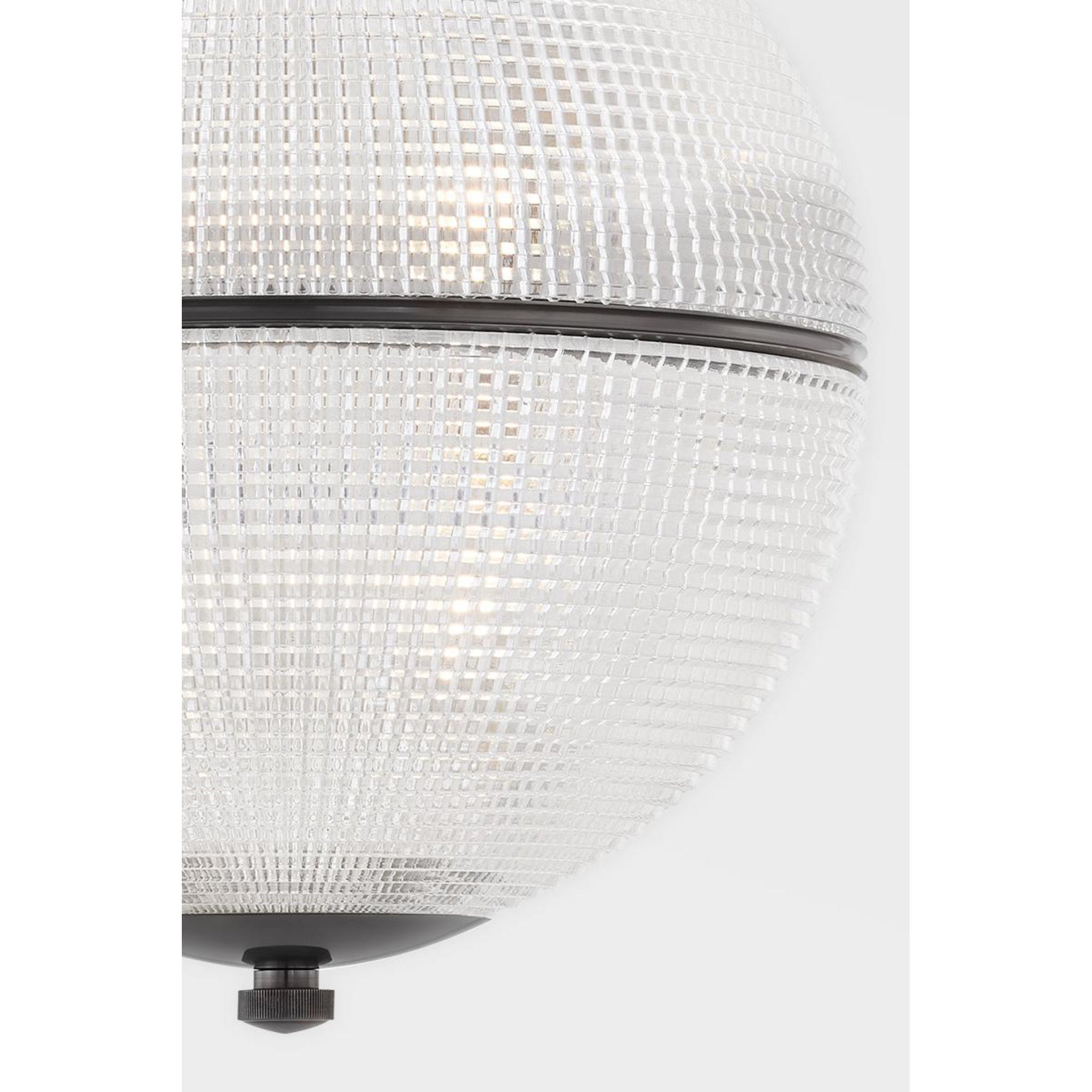 Sphere No. 3 1-Light Pendant in Polished Nickel by Mark D. Sikes 18.25L x 18.25W x 22.75H