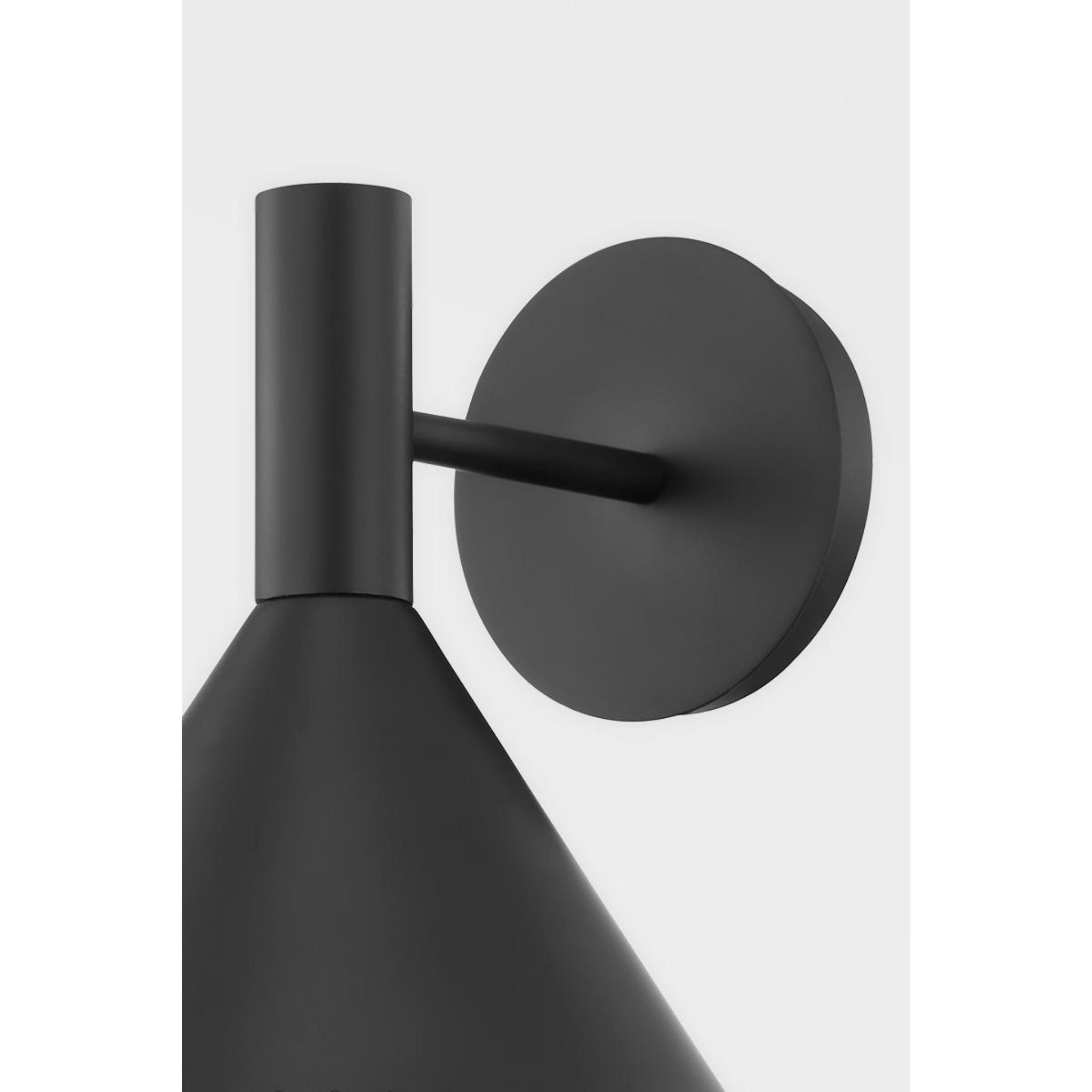 Atticus Wall Sconce 1-Light LED in Soft Black 9L x 9W x 10H