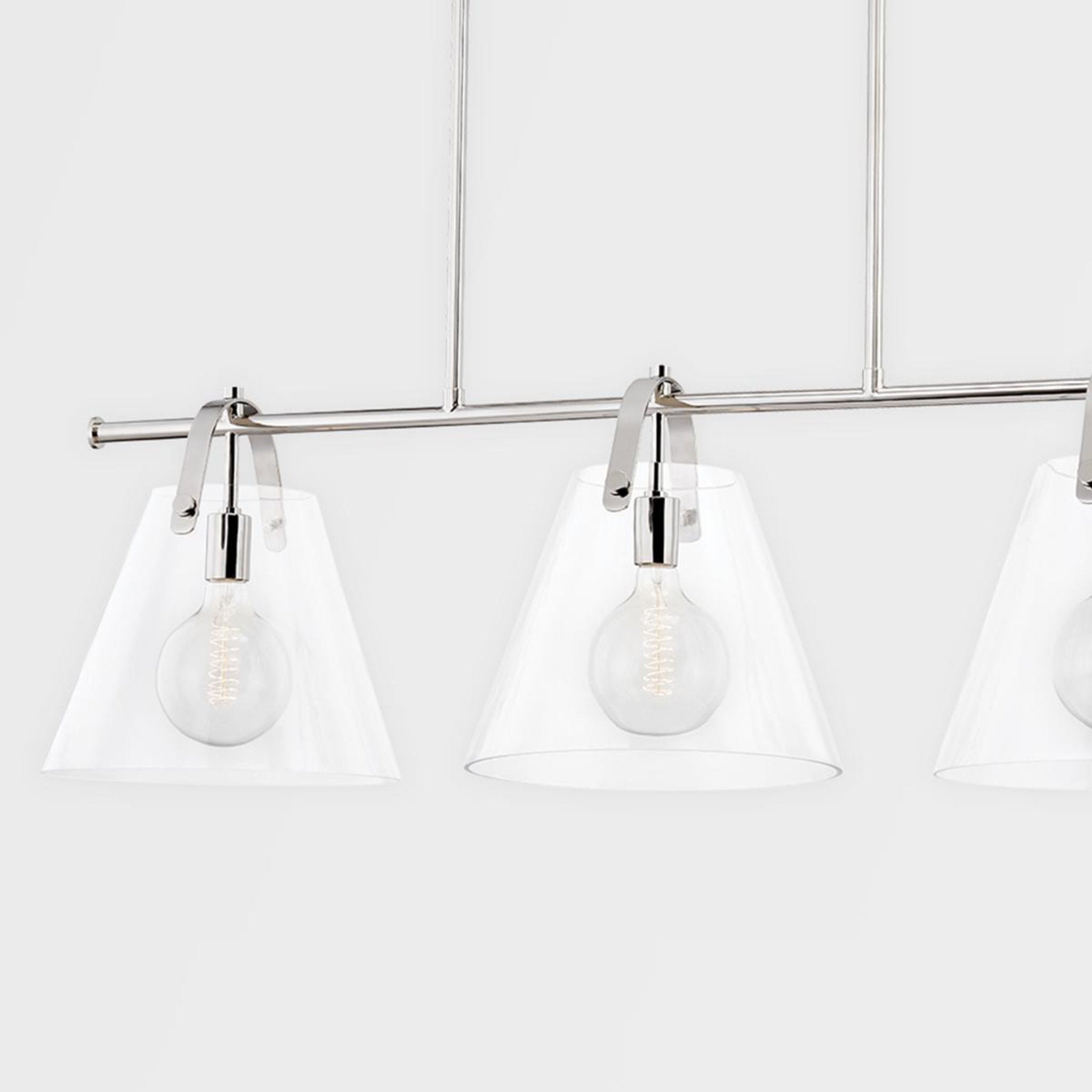 Karin 1-Light Pendant in Polished Nickel 12.75L x 12.75W x 13.75H