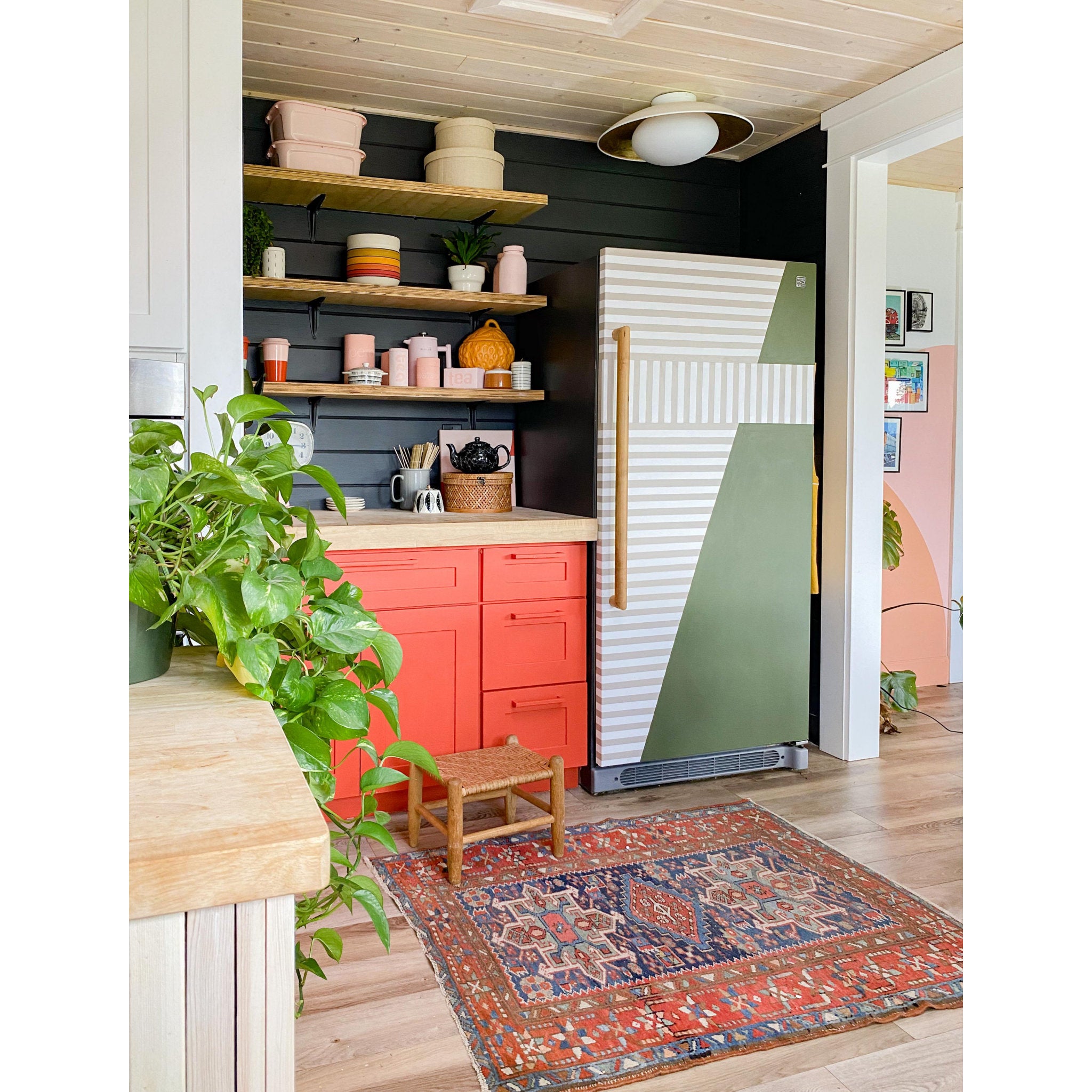 Cadence 1-Light Semi Flush in White Lustro/Gold Leaf Combo 11.75L x 21W x 9H