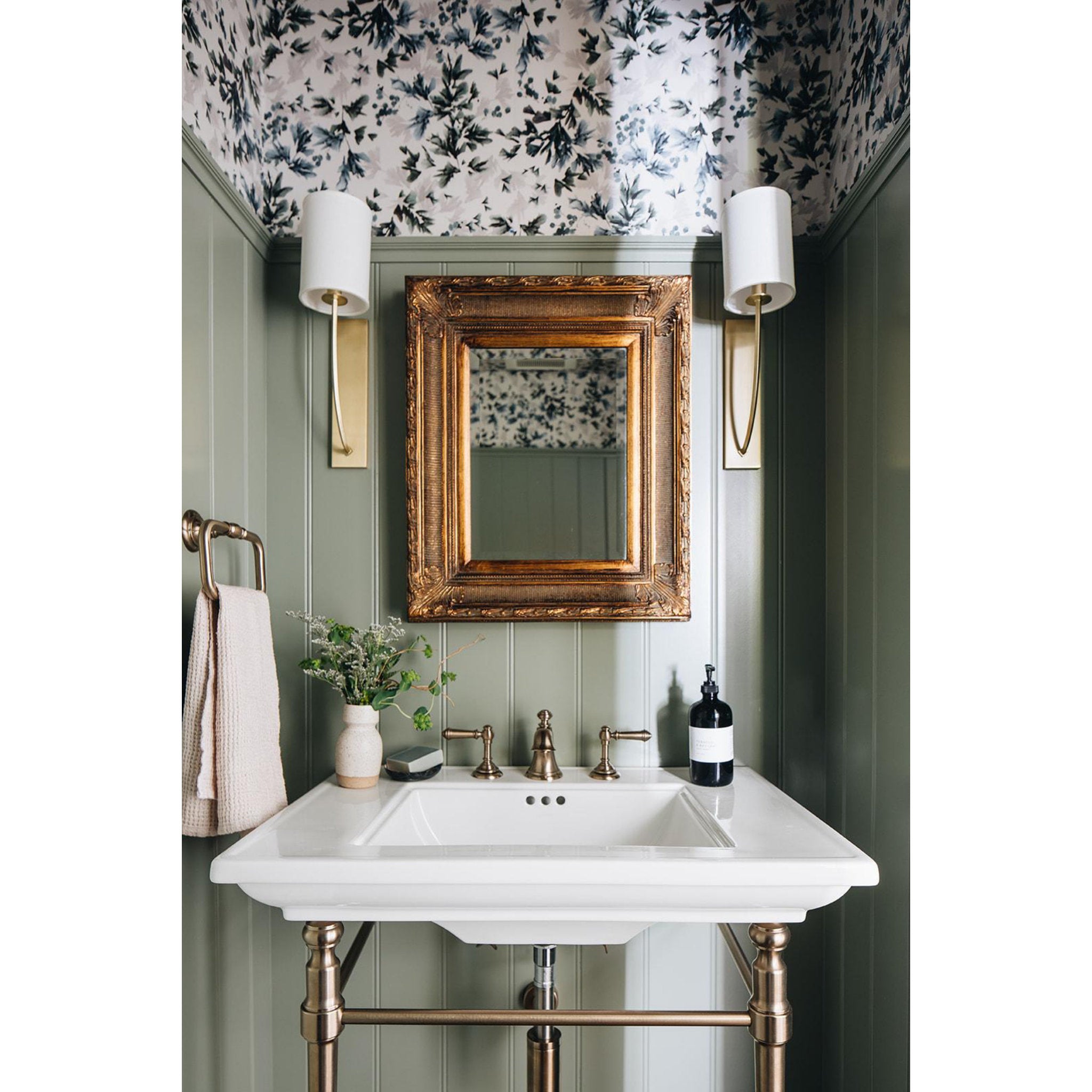 Colton 1-Light Wall Sconce in Aged Brass 4.5L x 4.5W x 17H