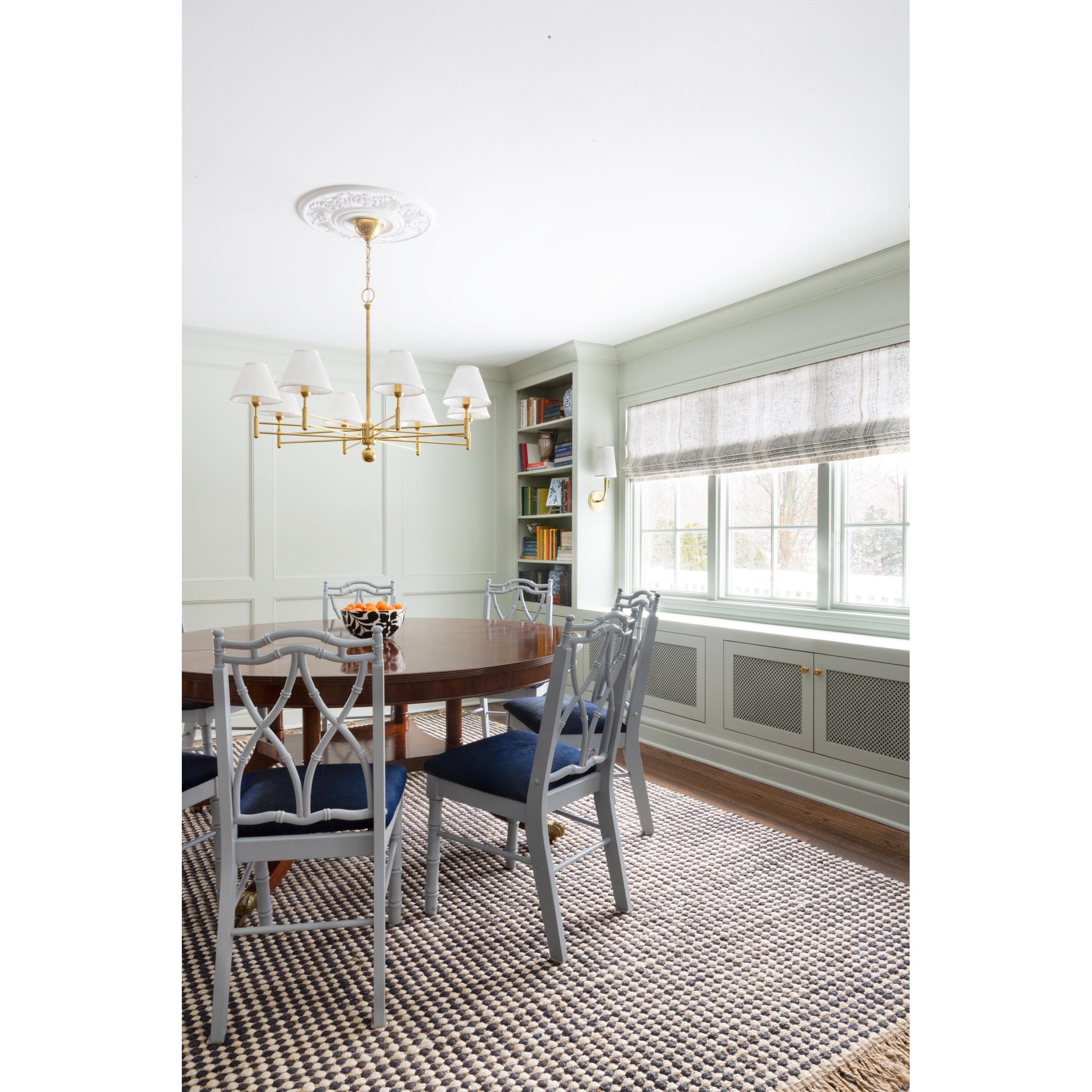 Classic No.1 8-Light Chandelier in Aged Brass by Mark D. Sikes 40L x 40W x 25.75H