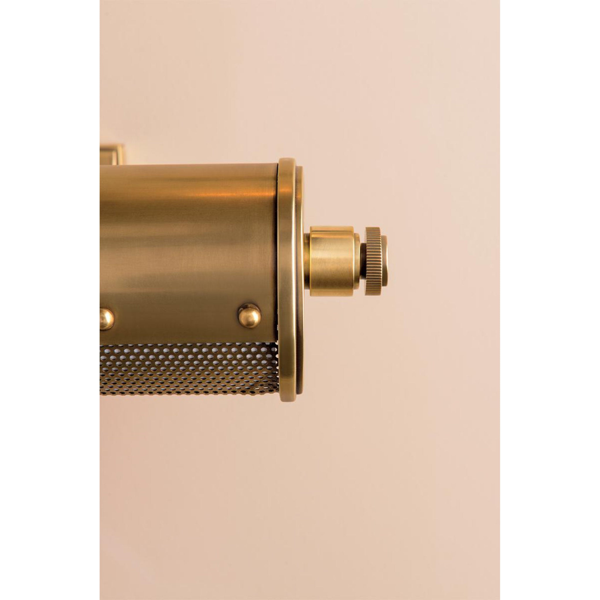 Gaines 2-Light Picture Light in Aged Brass 18.25L x 18.25W x 3.25H