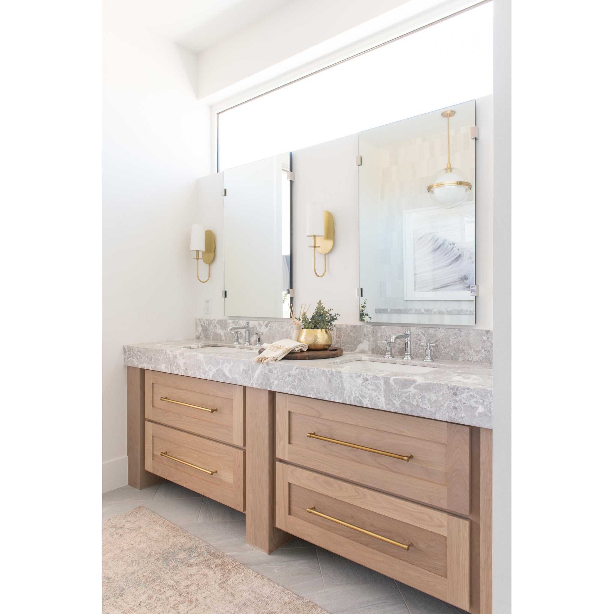 Lara 1-Light Wall Sconce in Aged Brass 12L x 5.5W x 16.5H