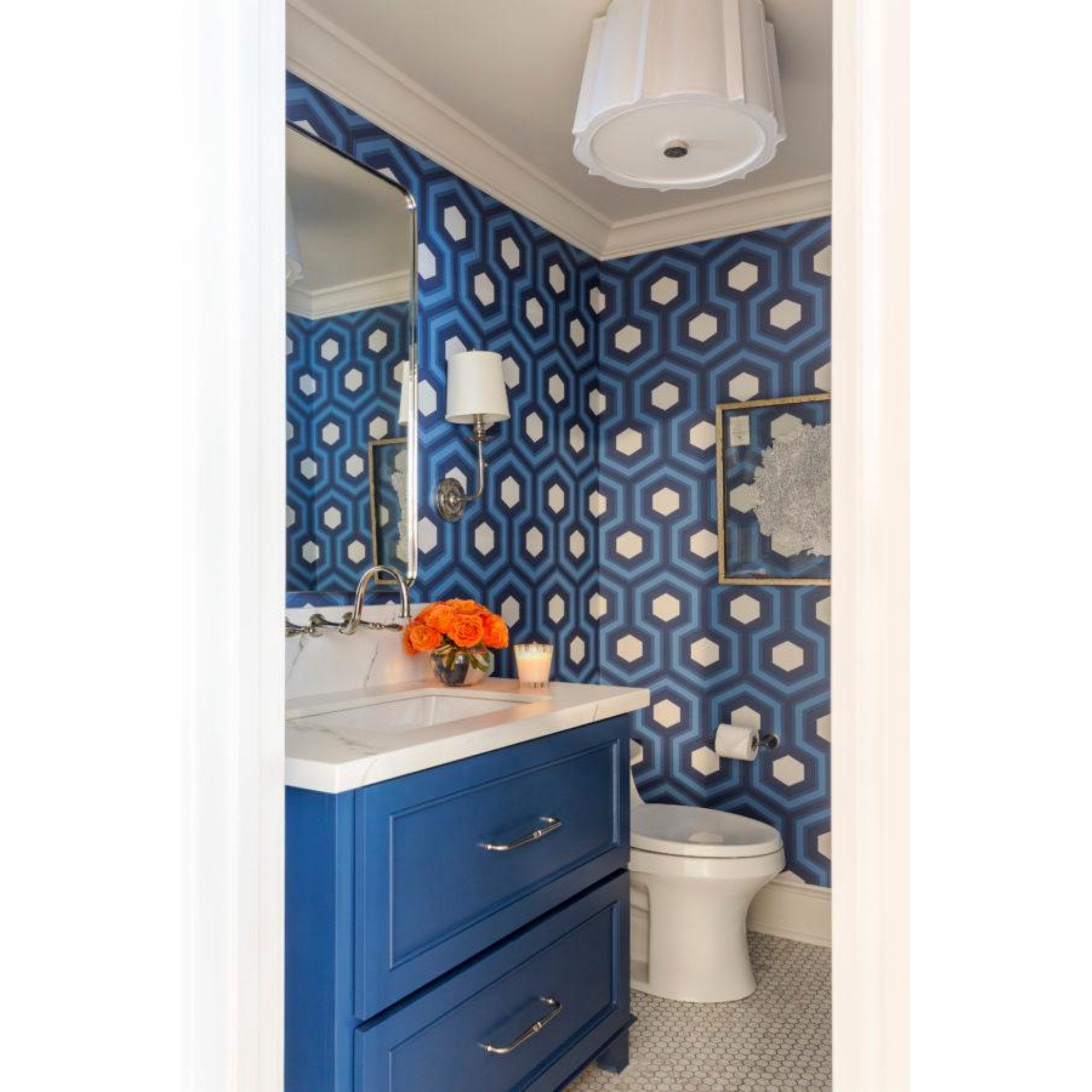 Humphrey 2-Light Flush Mount in Polished Nickel 17L x 17W x 11.25H