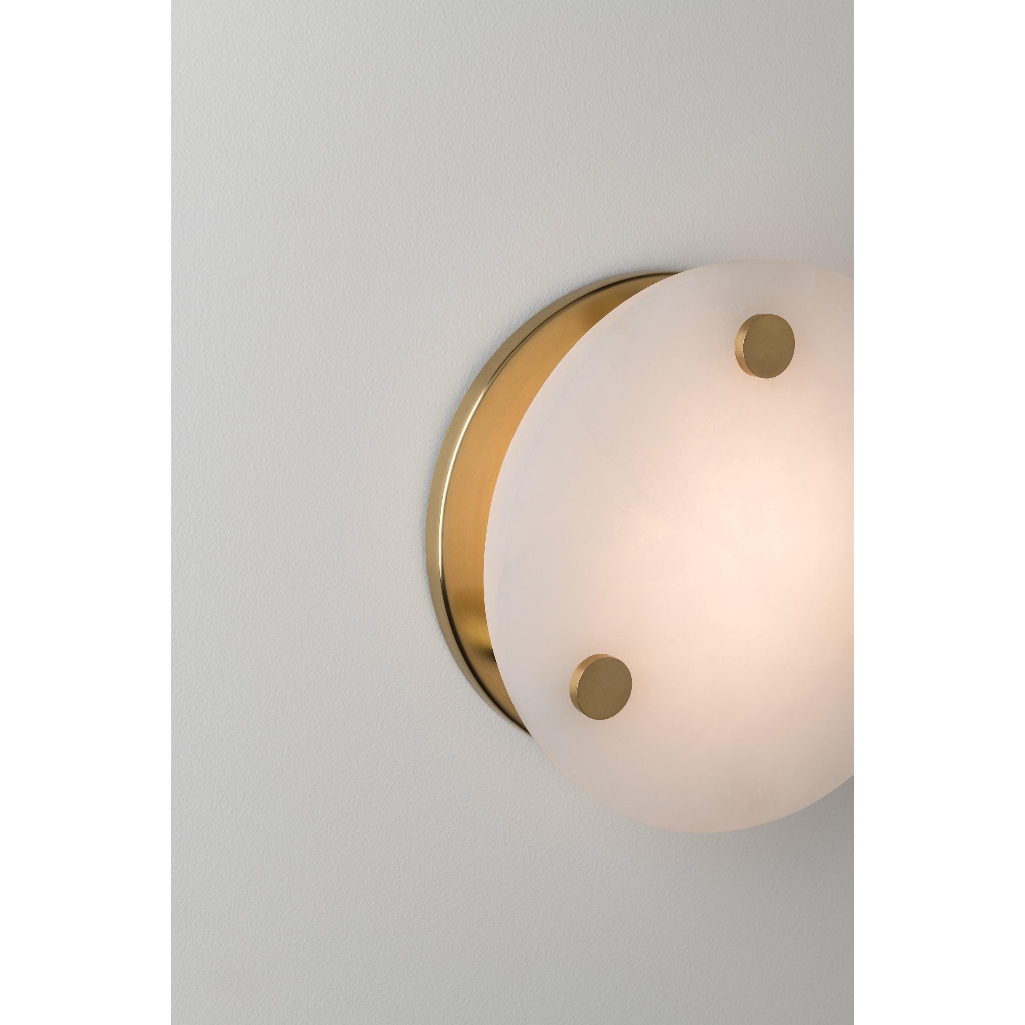 Croton 1-Light Flush Mount in Aged Brass 12.25L x 12.25W x 3.25H