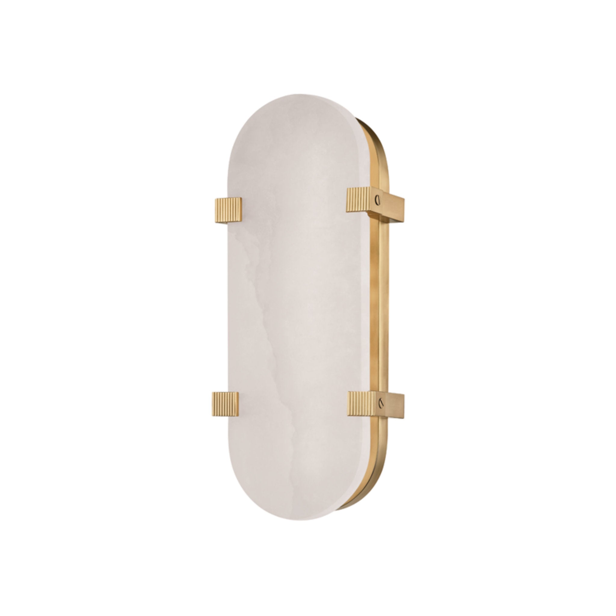 Skylar 1-Light Wall Sconce in Aged Brass 5L x 5W x 13.75H