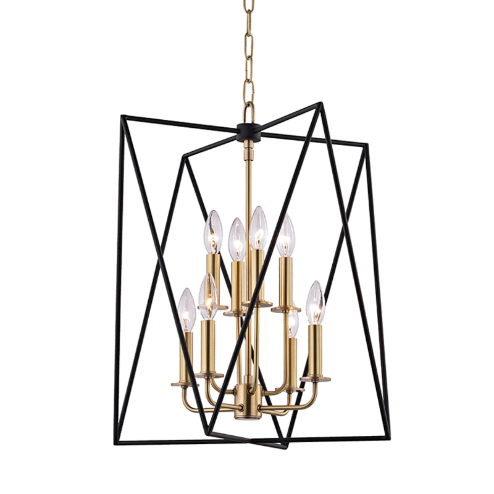 Laszlo 8-Light Pendant in Aged Brass 18.25L x 18.25W x 22.75H
