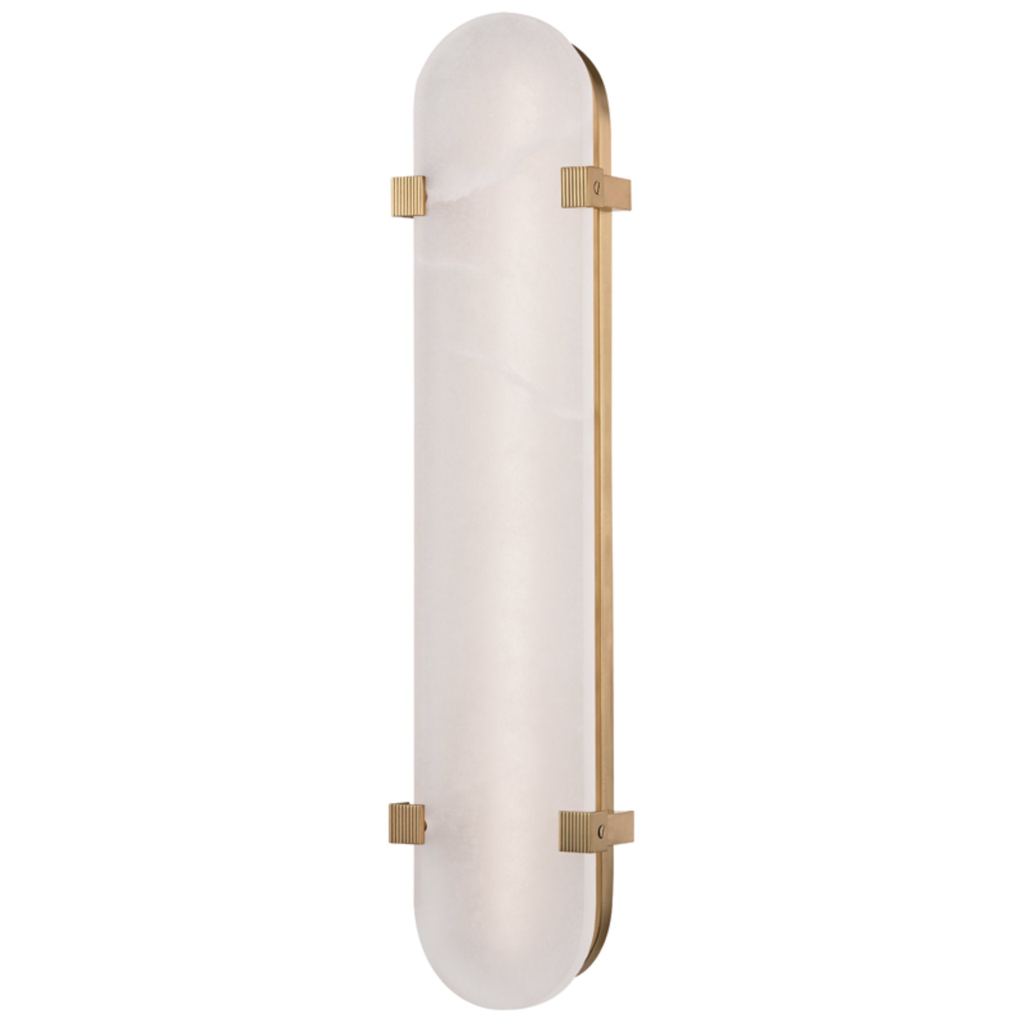 Skylar 1-Light Wall Sconce in Aged Brass 5L x 5W x 24.75H