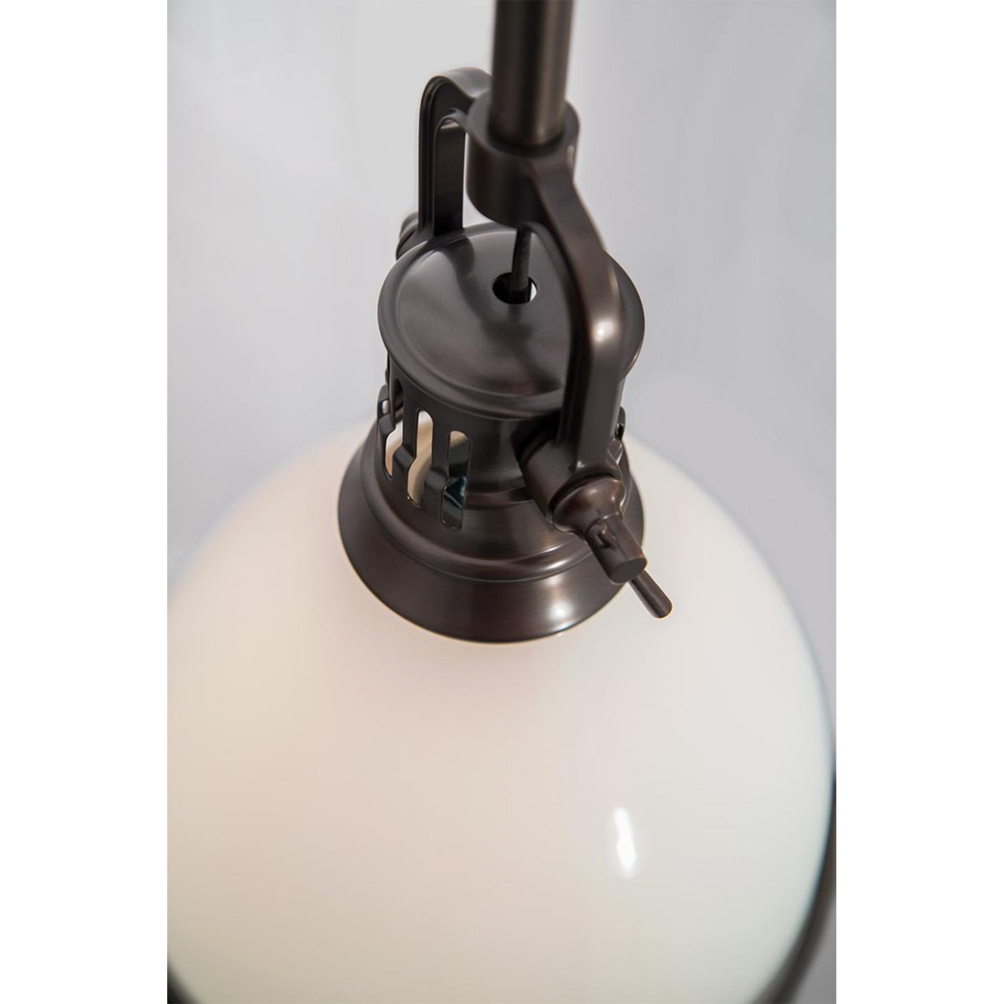 Randolph 1-Light Pendant in Satin Nickel 13L x 13W x 18.5H