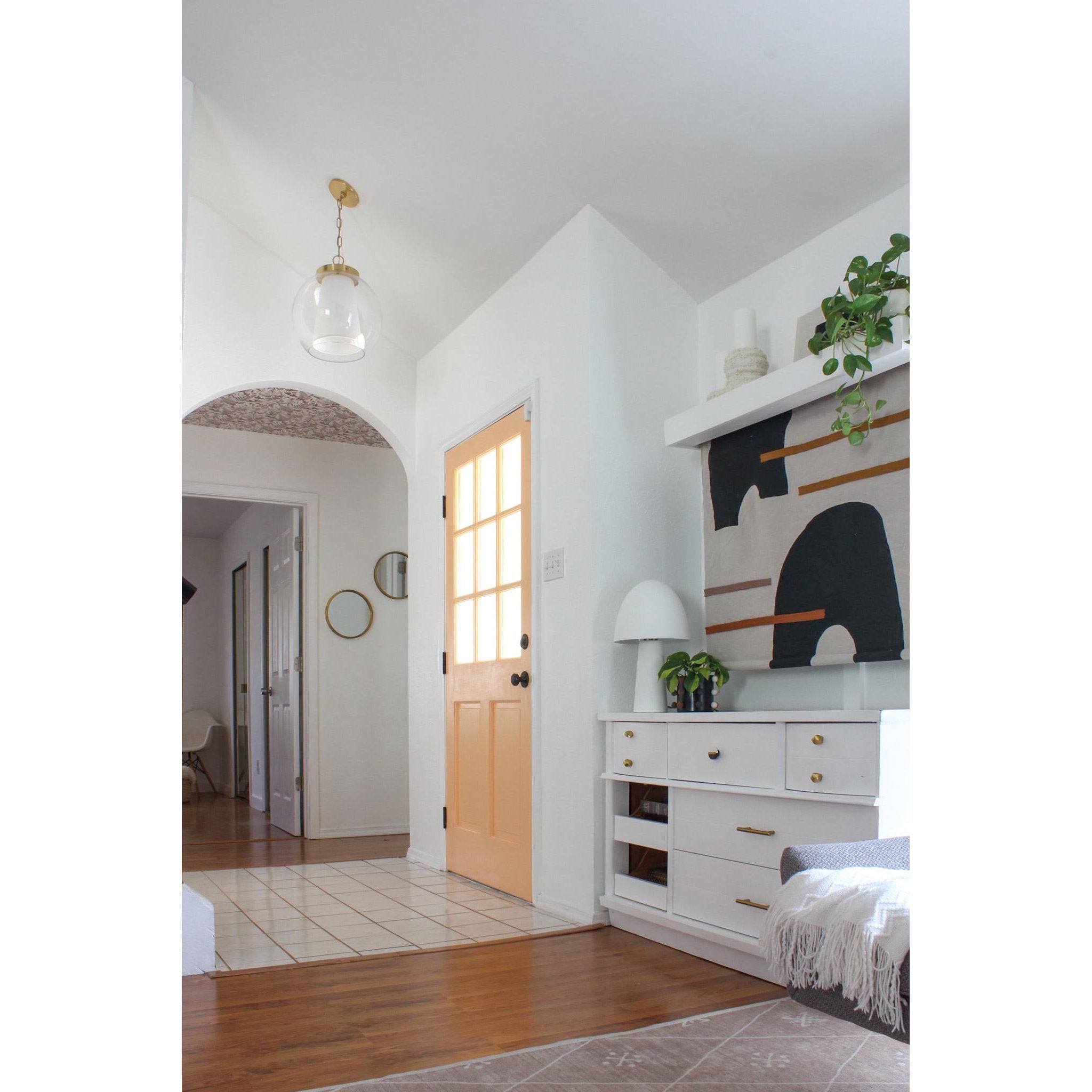 Sasha 1-Light Pendant in Aged Brass 18L x 15W x 16.5H