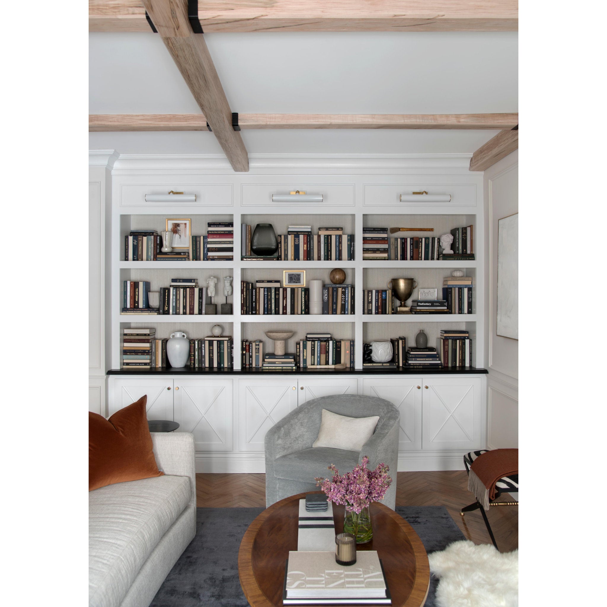 Holly 2-Light Picture Light in Aged Brass/Soft Off White 5.5L x 16.25W x 4.75H