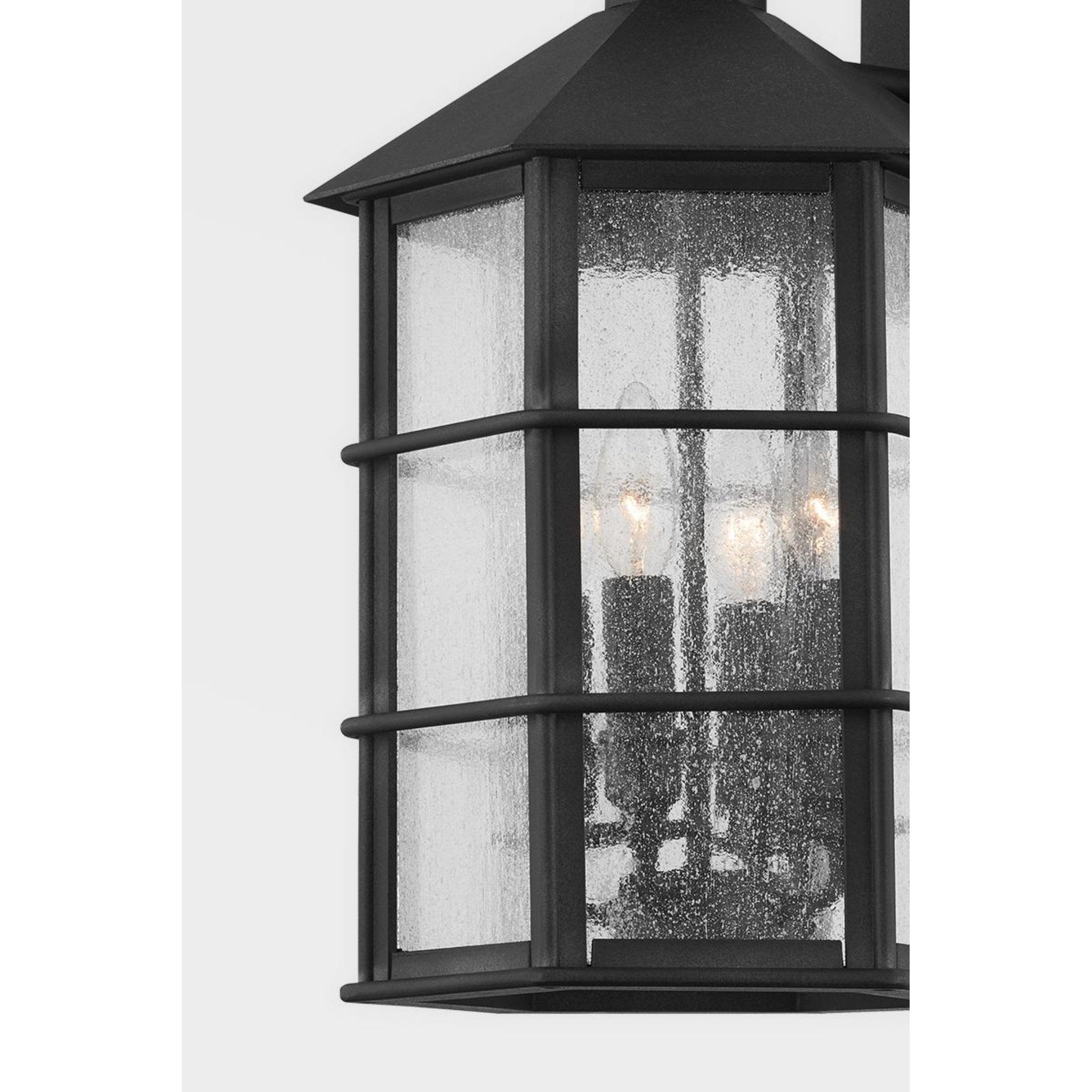 Lake County Flush Mount 2-Light Outdoor LED in French Iron 13.75L x 13.75W x 6.25H
