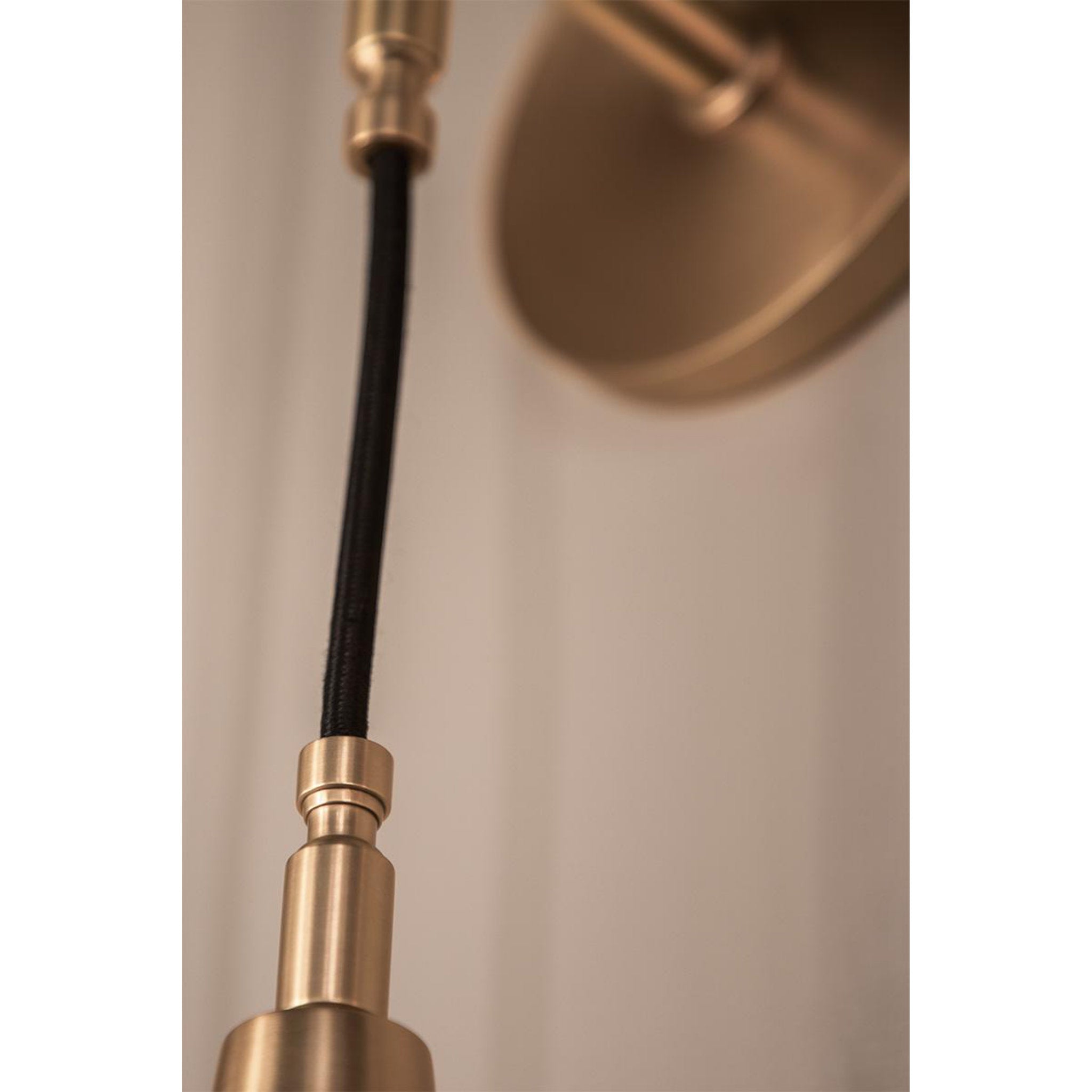 Alva 1-Light Wall Sconce in Aged Brass 4.75L x 4.75W x 11.25H